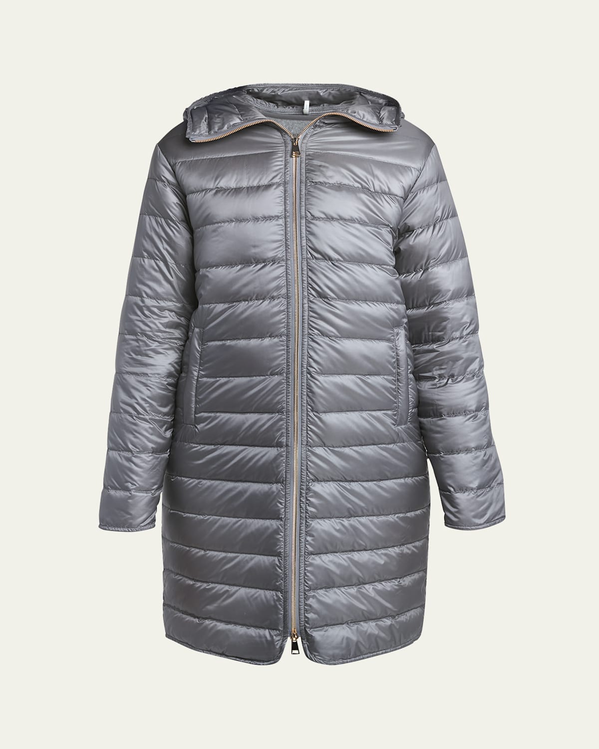 Shop Moncler Bonrepos 3-in-1 Cashmere-blend Long Coat In Charcoal