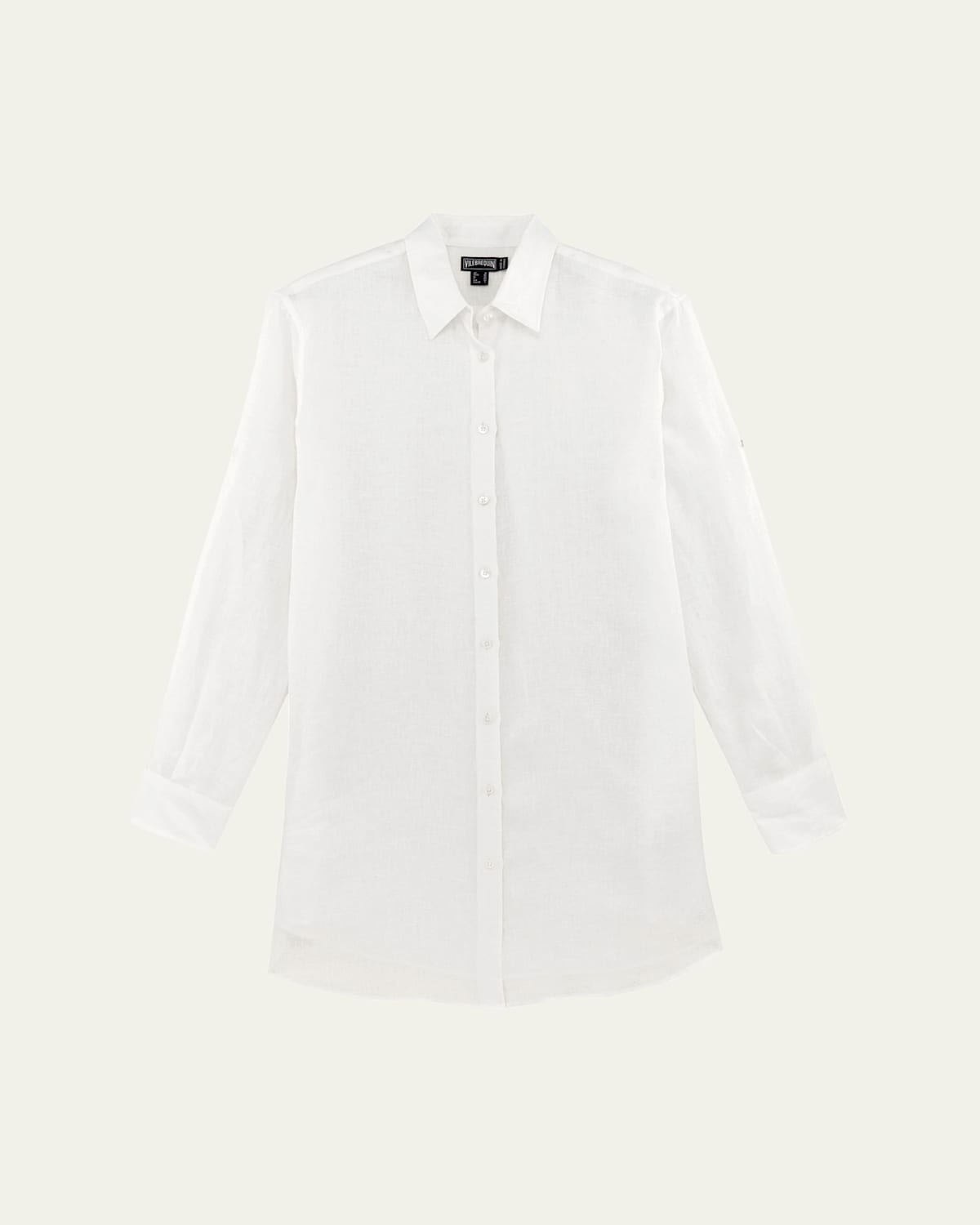 Linen Mini Shirtdress