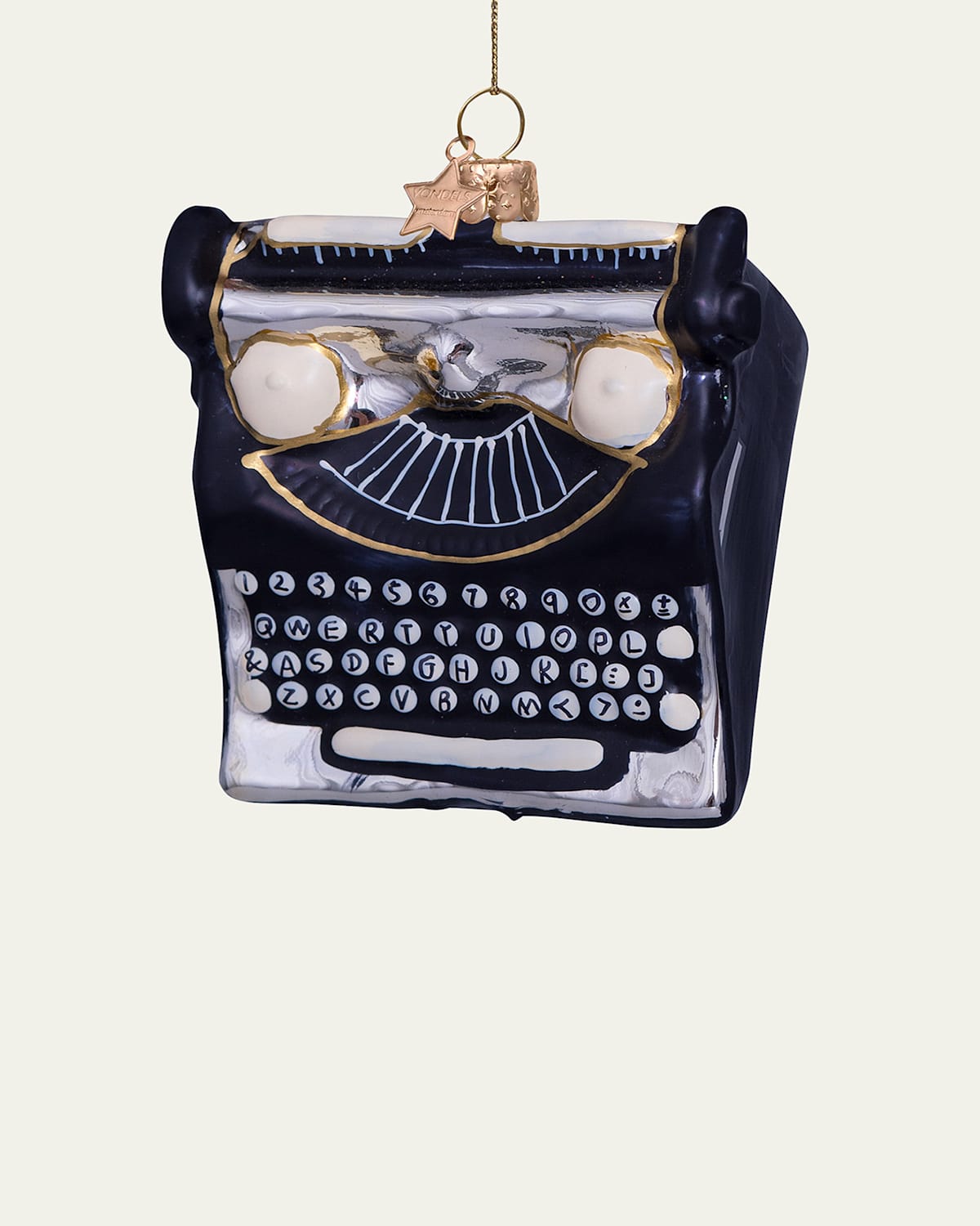 Typewriter Christmas Ornament