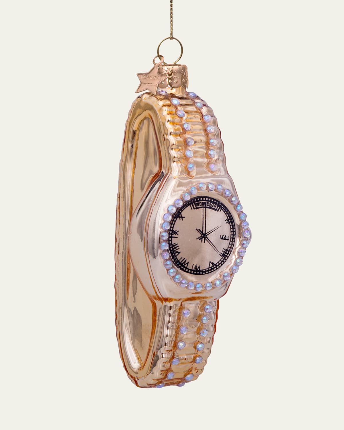 Gold-Tone Watch Christmas Ornament