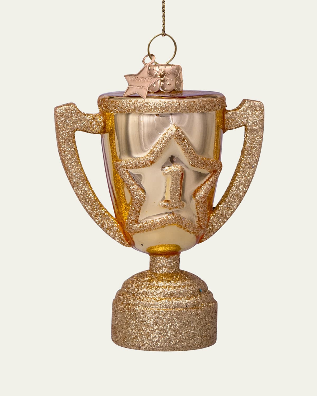 Gold-Tone Winner's Cup Christmas Ornament