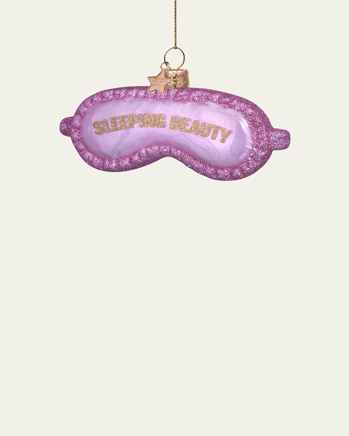 Sleeping Beauty Mask Christmas Ornament