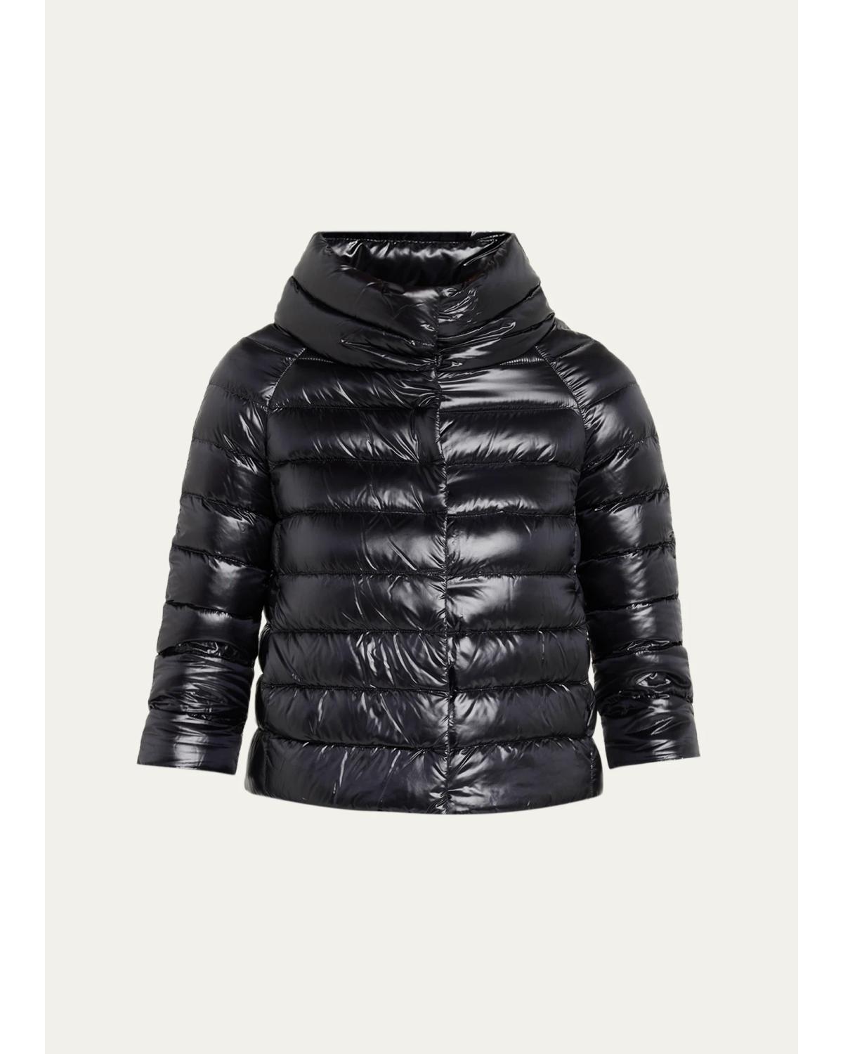 Iconico Piumino Sofia Water-Resistant Nylon Ultralight Puffer Jacket