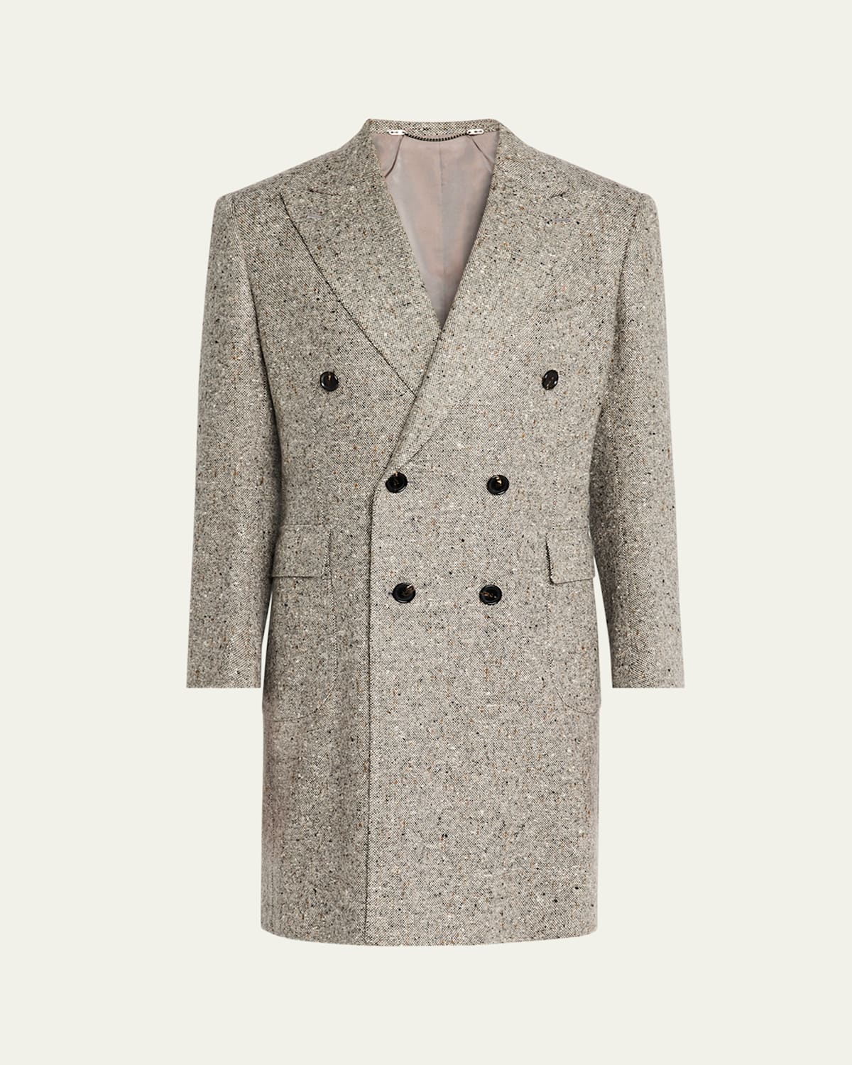 Men's Cashmere Donegal Topcoat