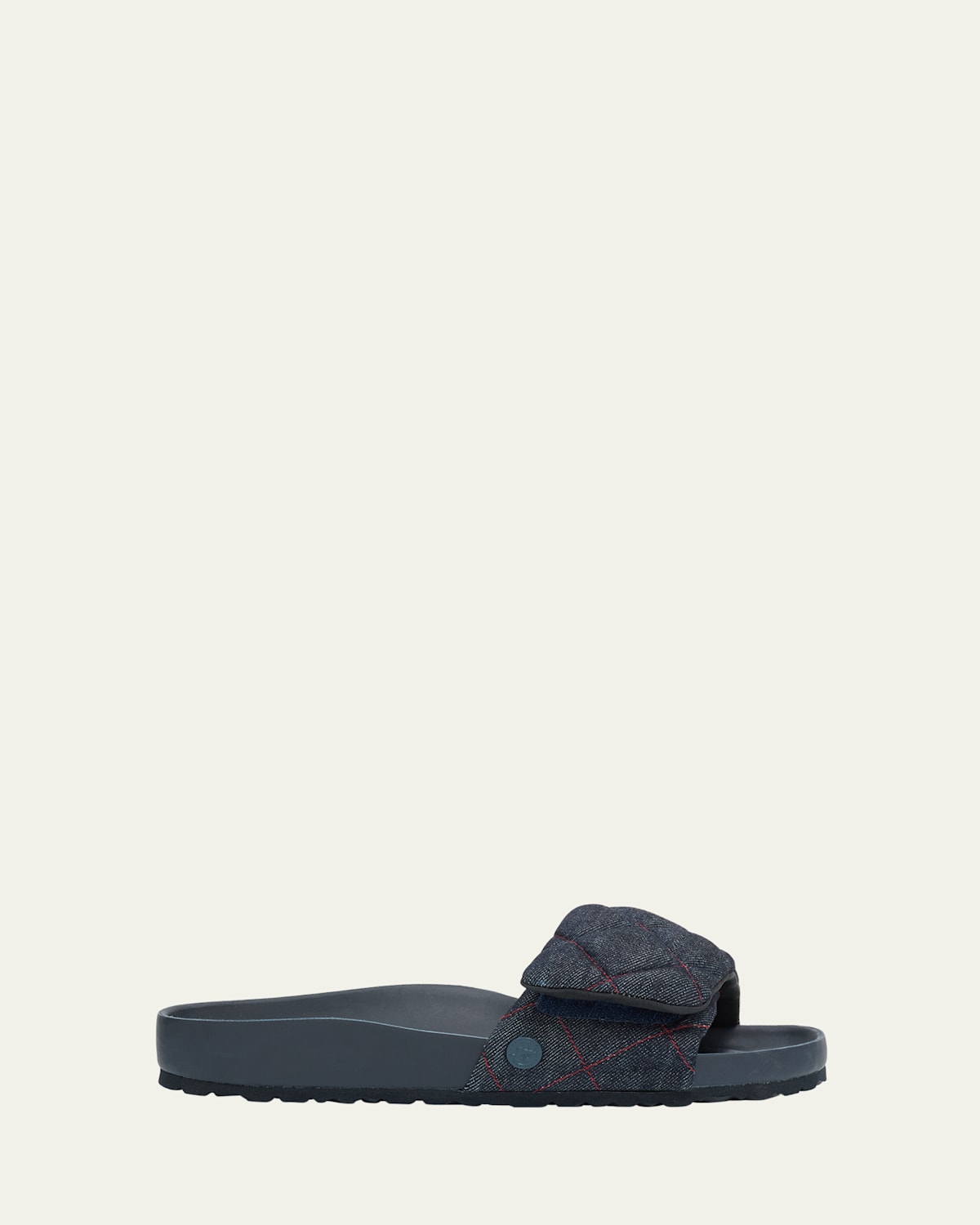 Sylt Quilted Denim Slide Sandals