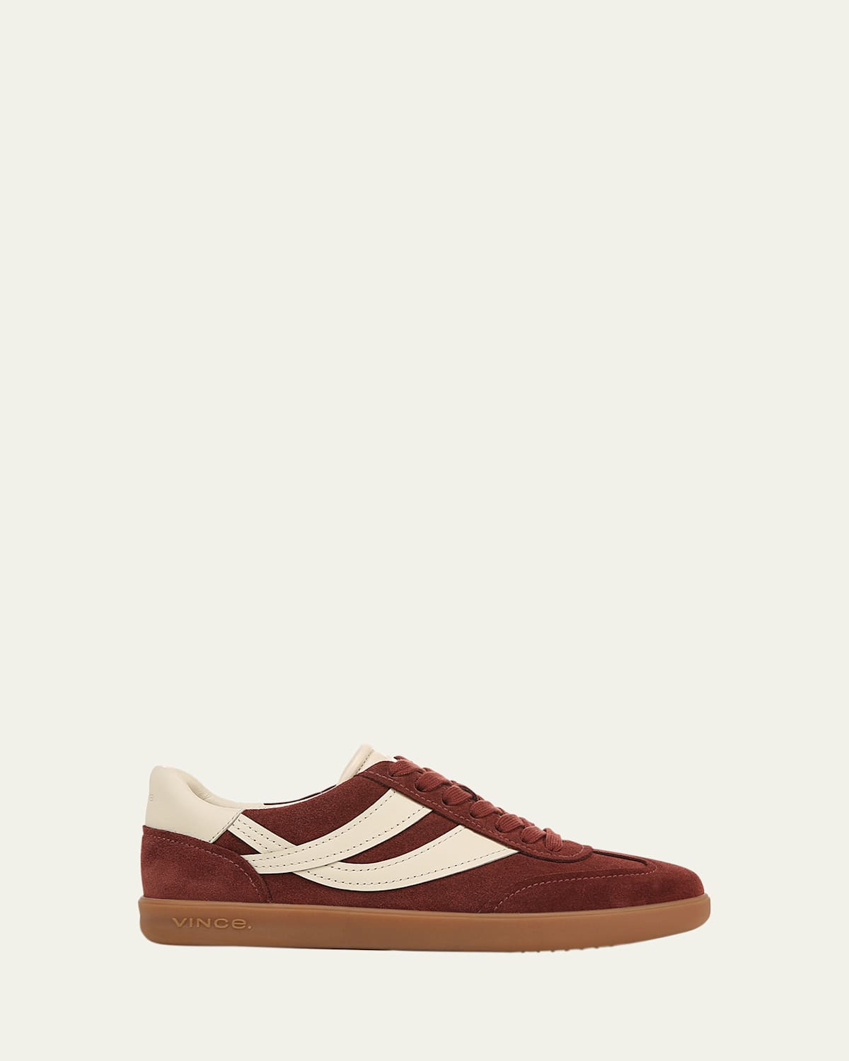 VINCE OASIS MIXED LEATHER RETRO SNEAKERS 