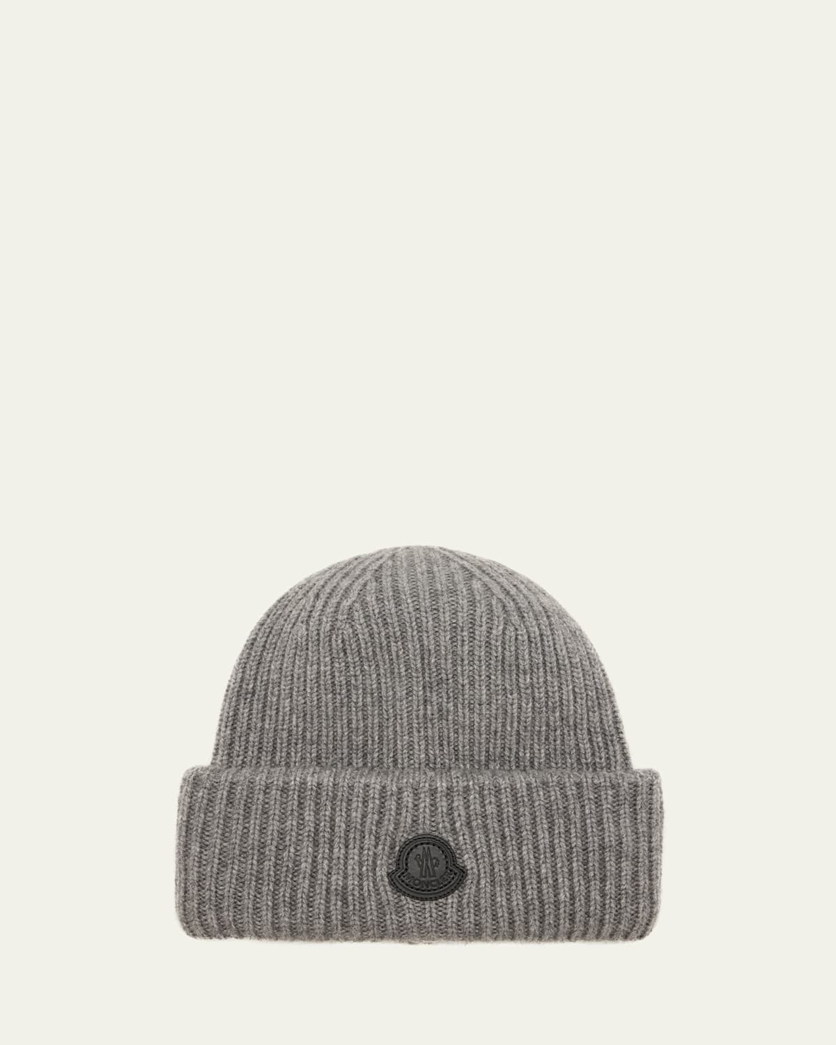 Moncler Men's Ribbed Cashmere Beanie | Thumbnail 4