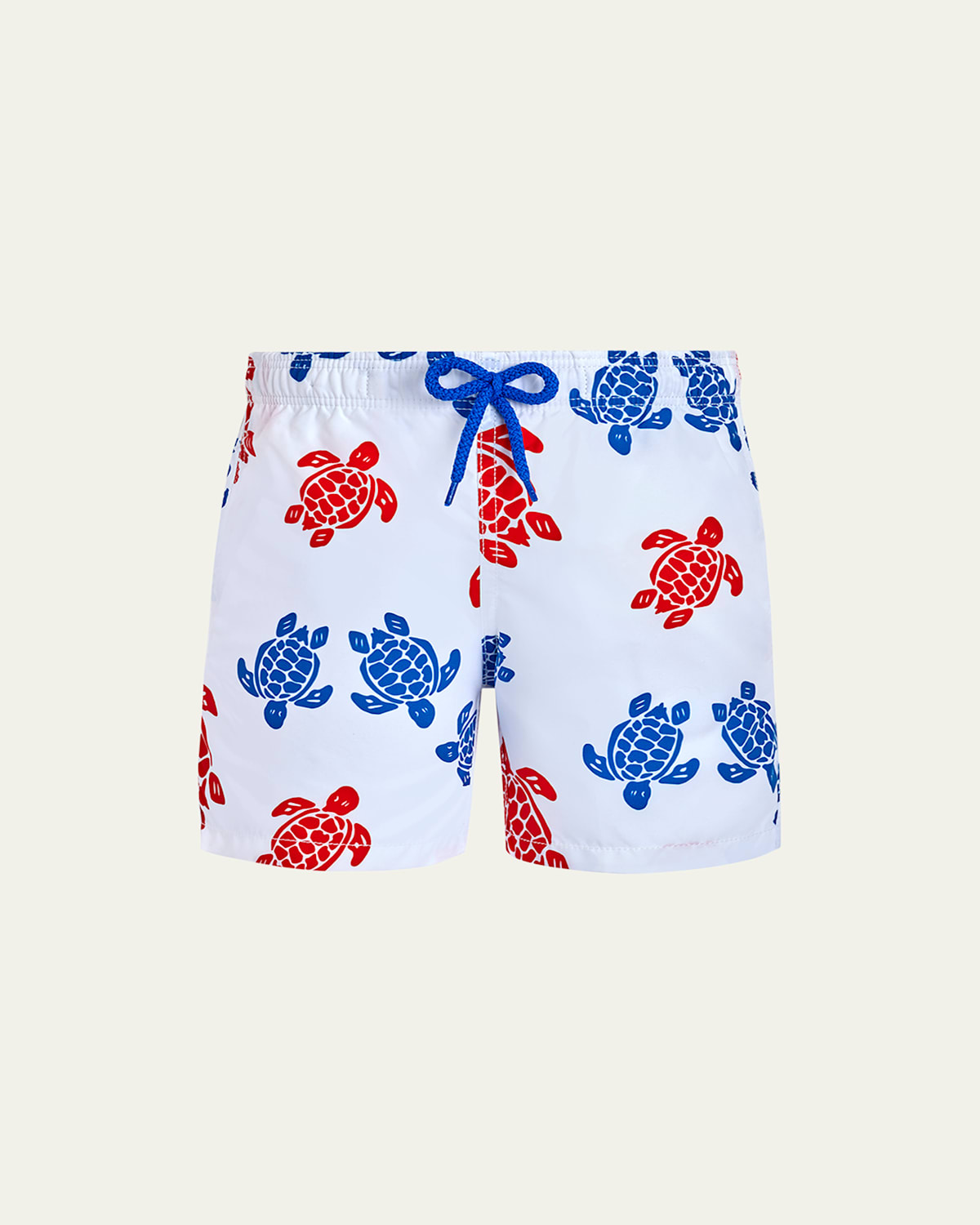 Vilebrequin Boys' Jim Jim Multi Color Turtle Swim Trunks - Little Kid, Big Kid In Blanc