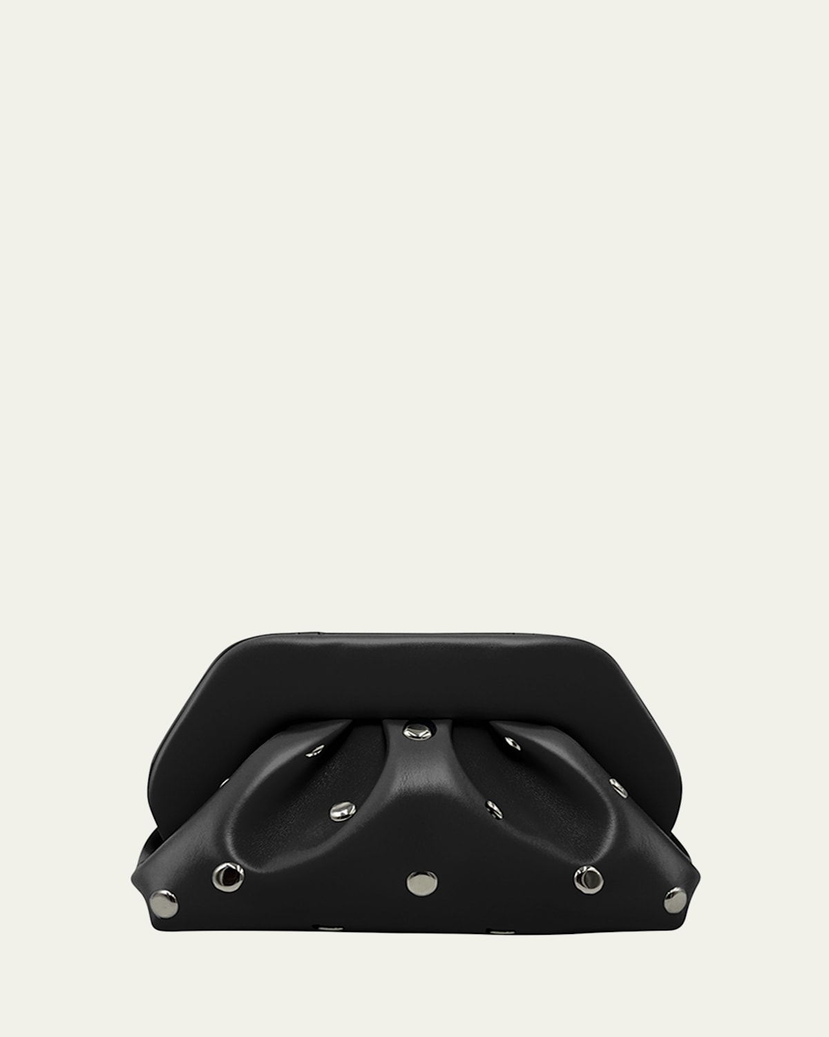 Tia Studded Vegan Fabric Clutch Bag