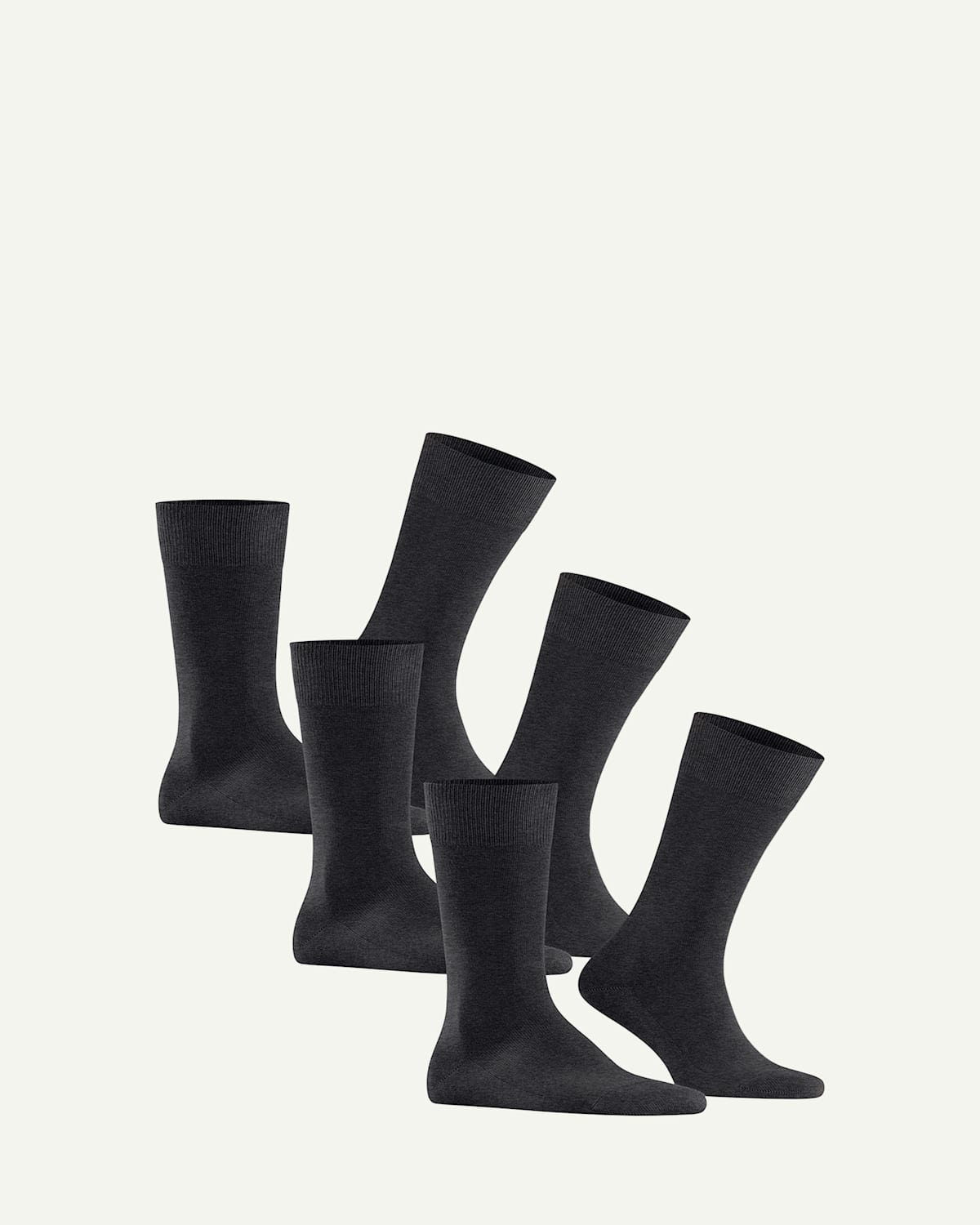 FALKE MEN'S FAMILY 3-PACK CREW SOCK BUNDLE 