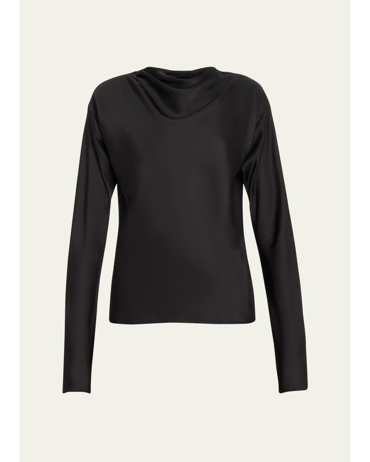 Georgia Cowl-Neck Cutout Top