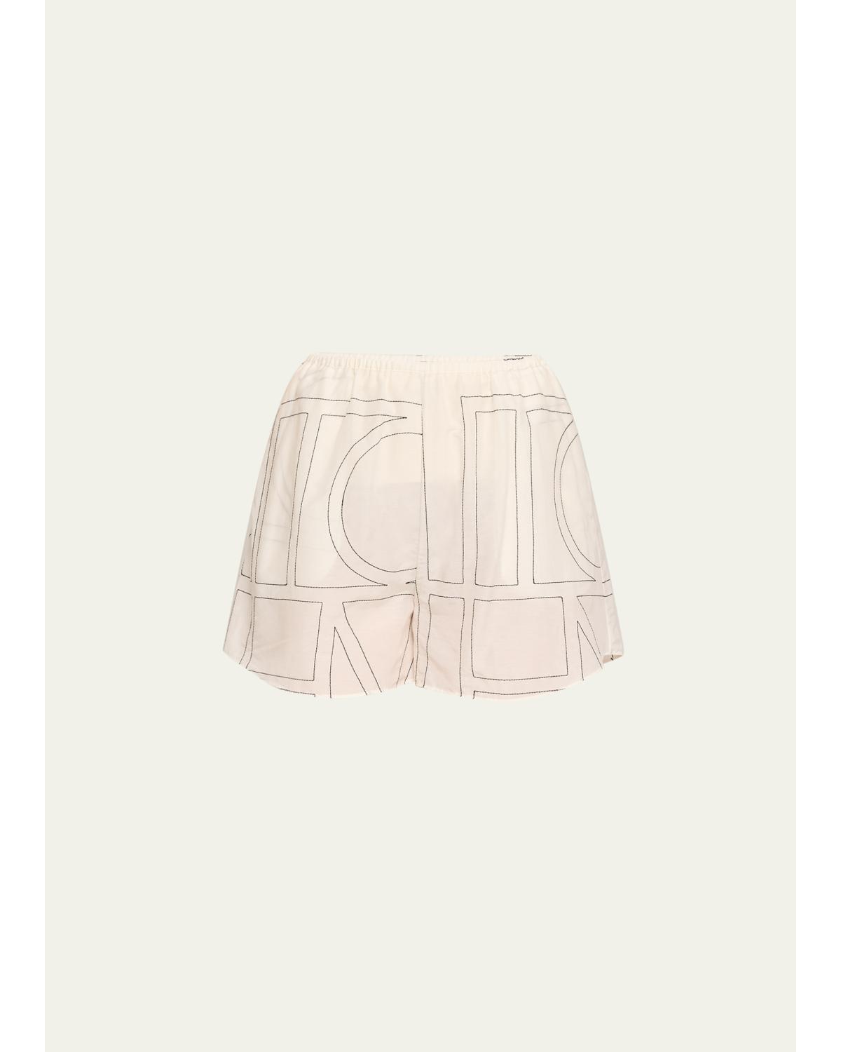 Monogram Cotton PJ Shorts