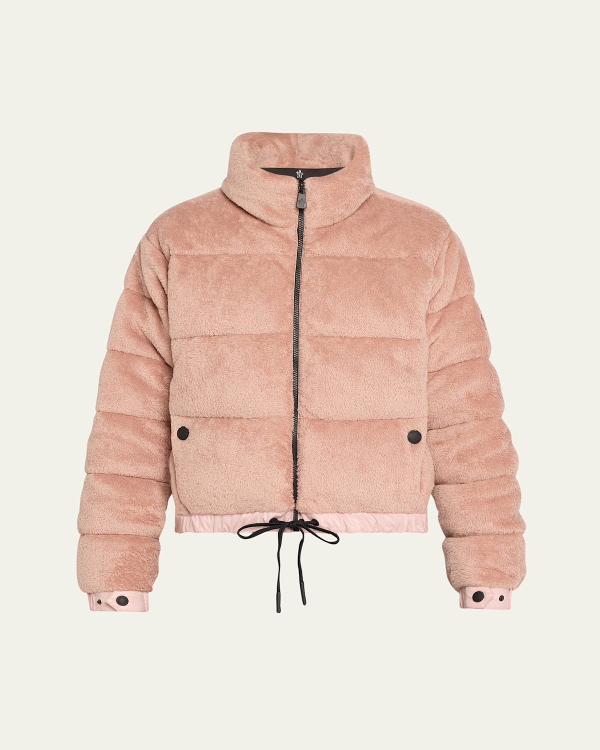 MONCLER AYSE POLARTEC VELVET FLEECE BOMBER JACKET 