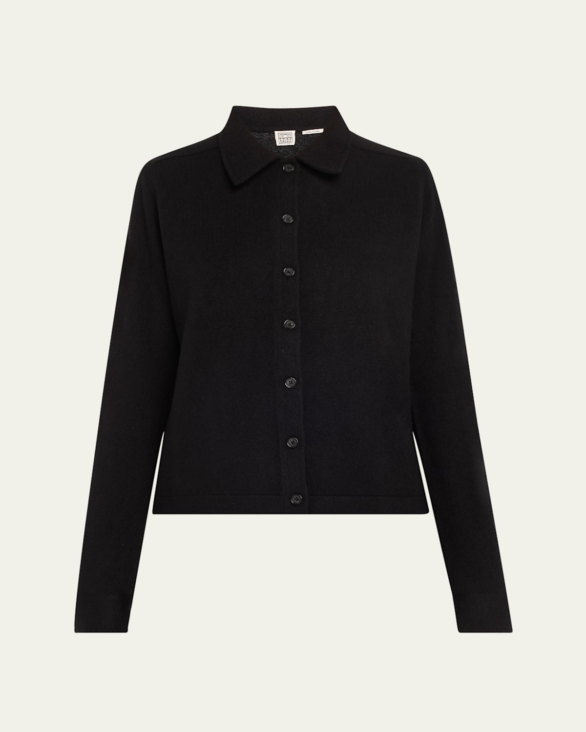 Totême Cashmere Knit Button-front Cardigan In Black