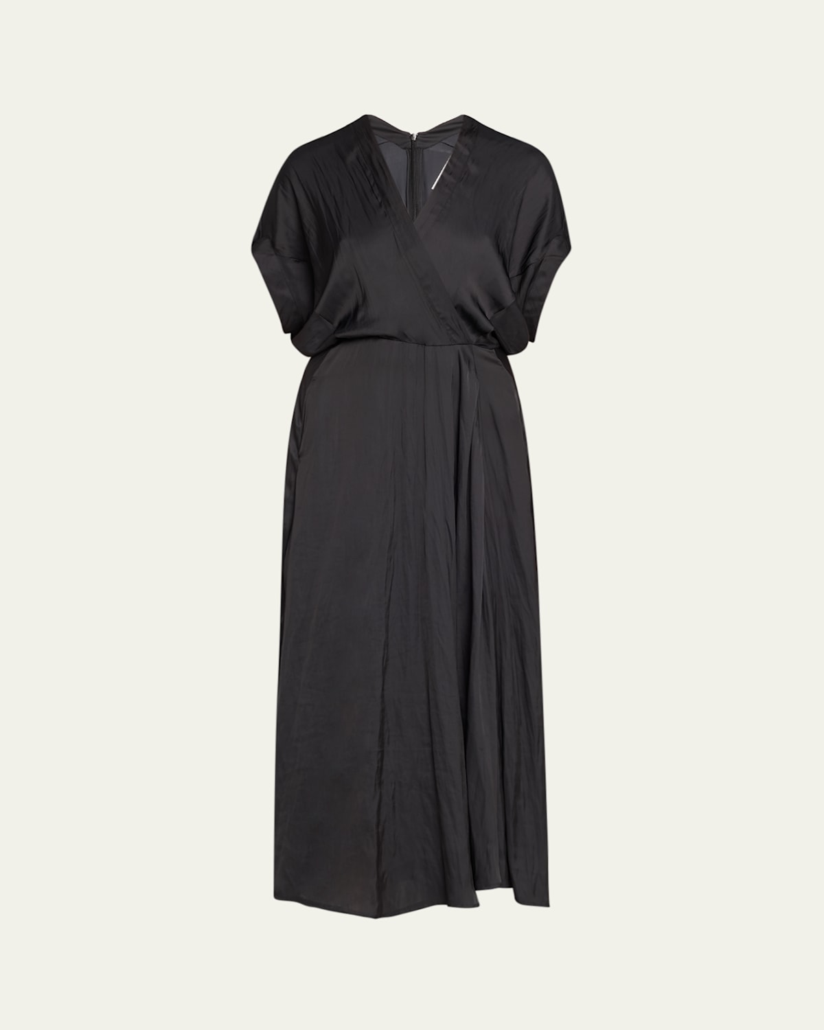 Long Aki Wave Wrap Dress