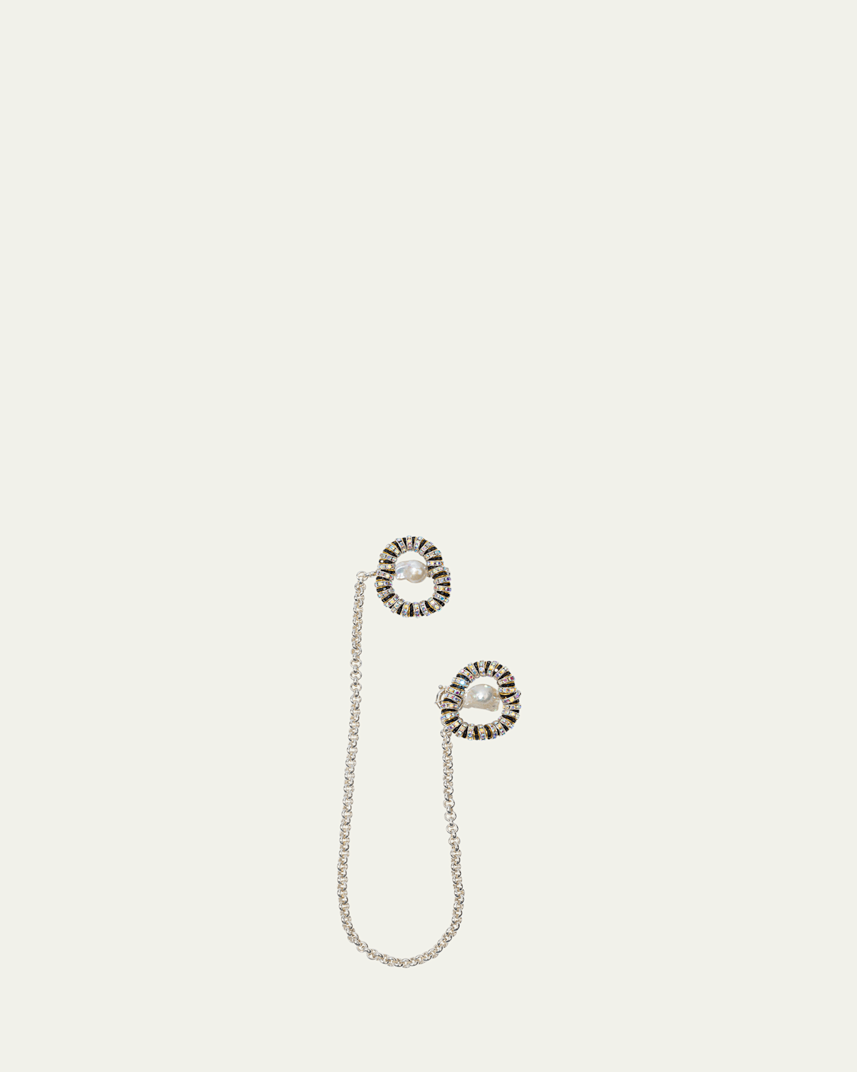 Paris Chained Pearl Brooch