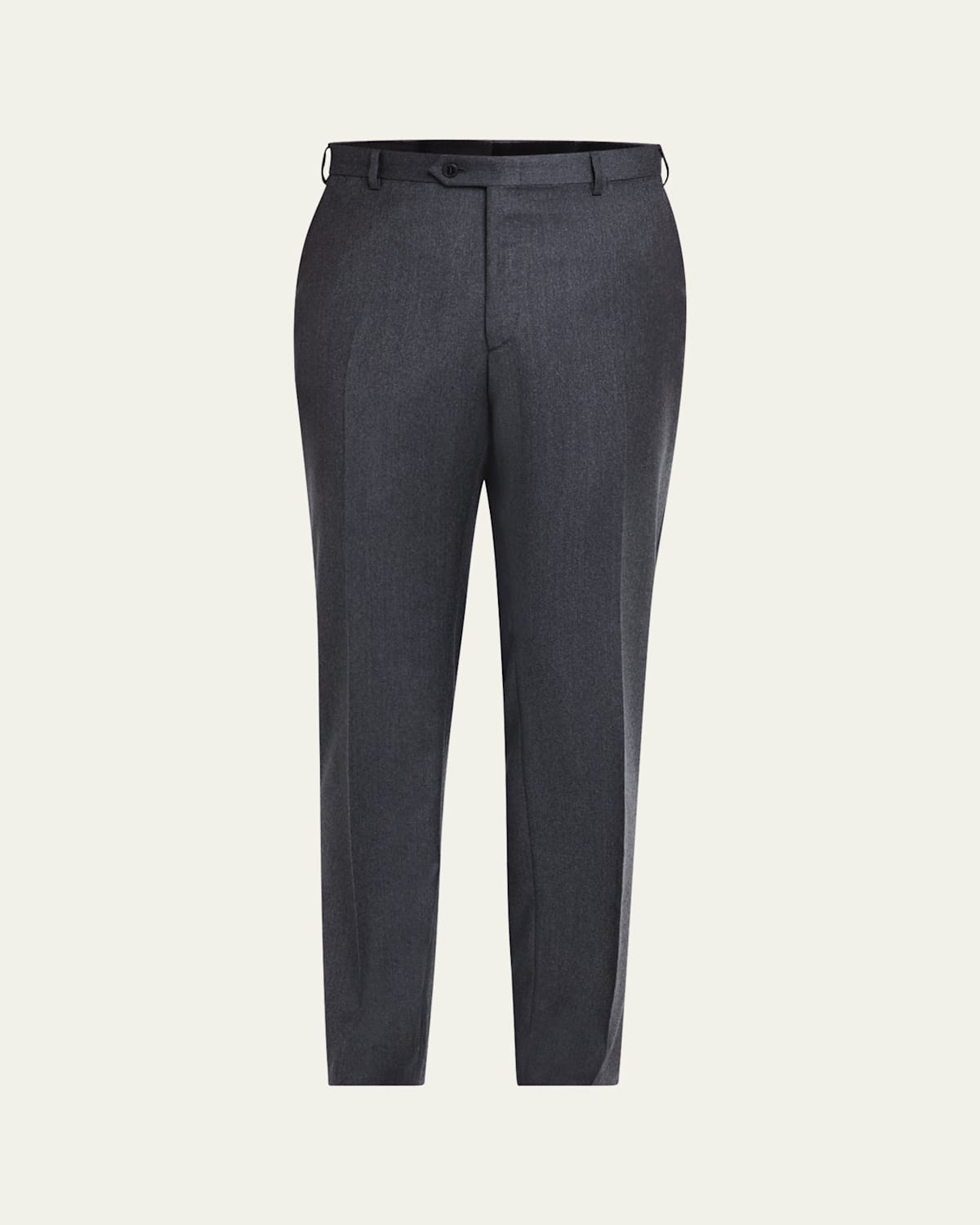 Brioni Men's Tigullio Flannel Trousers In Black
