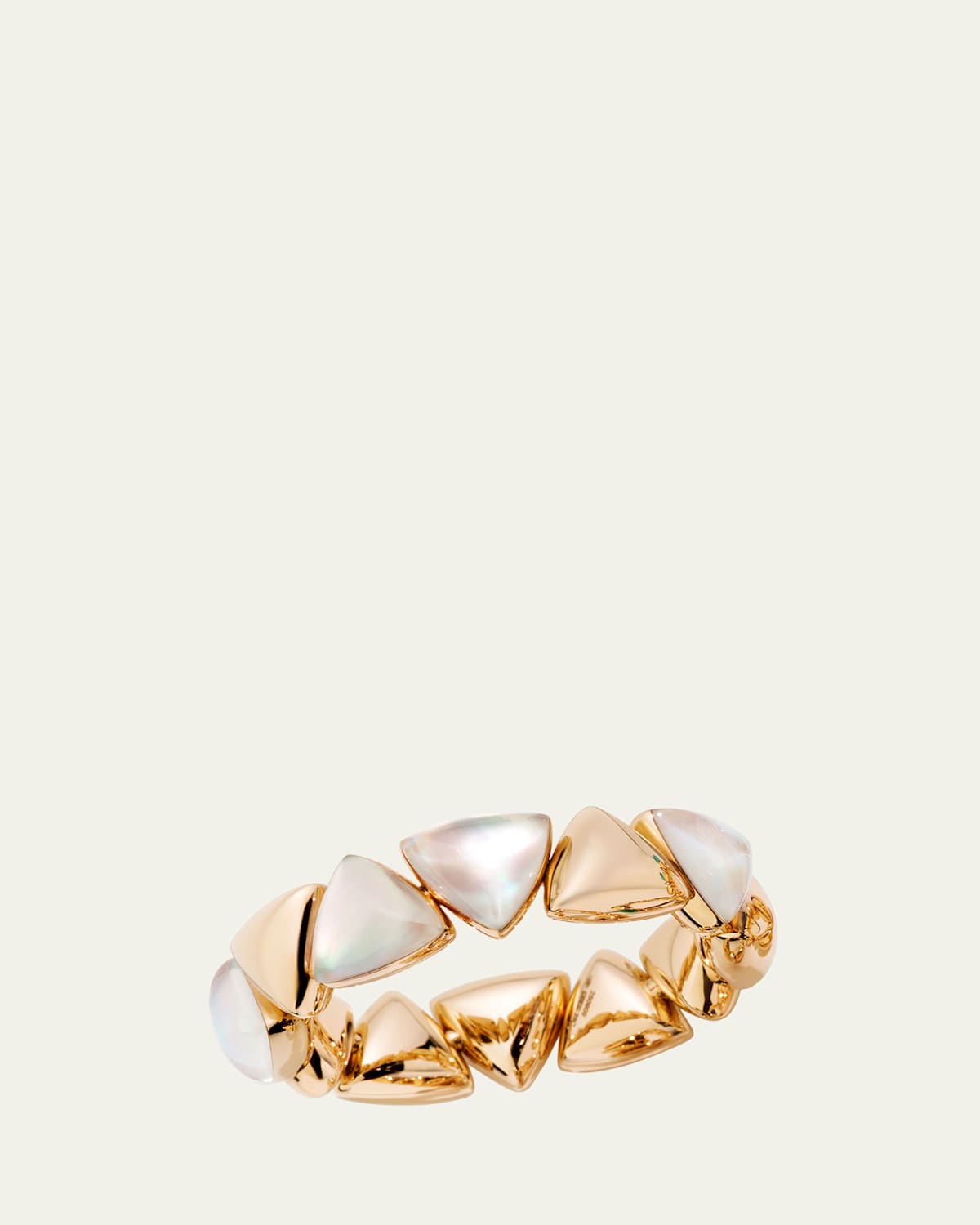 18K Rose Gold Freccia MOP and Rock Crystal Bracelet