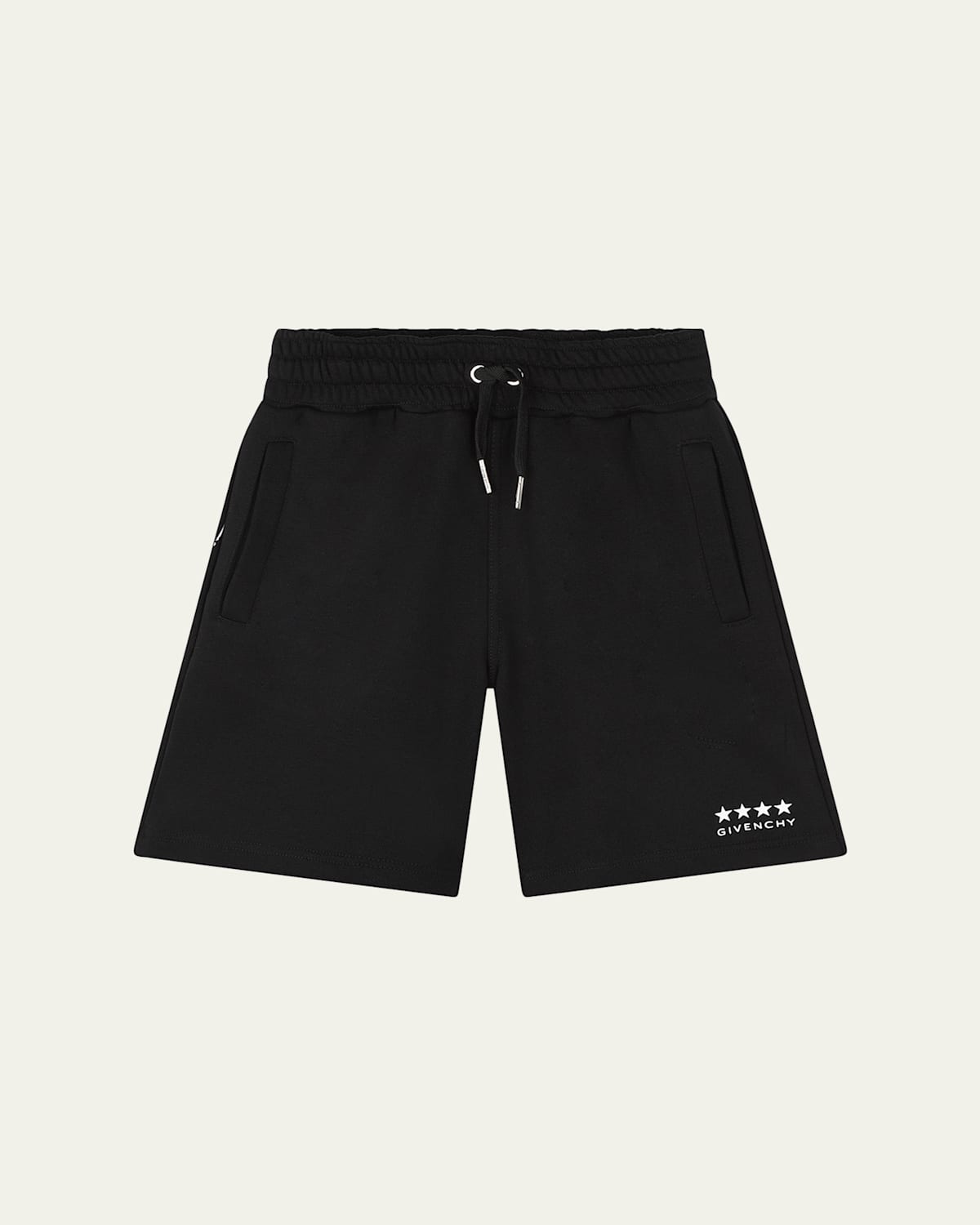 Givenchy Boy's 4g Drawstring Shorts In Black