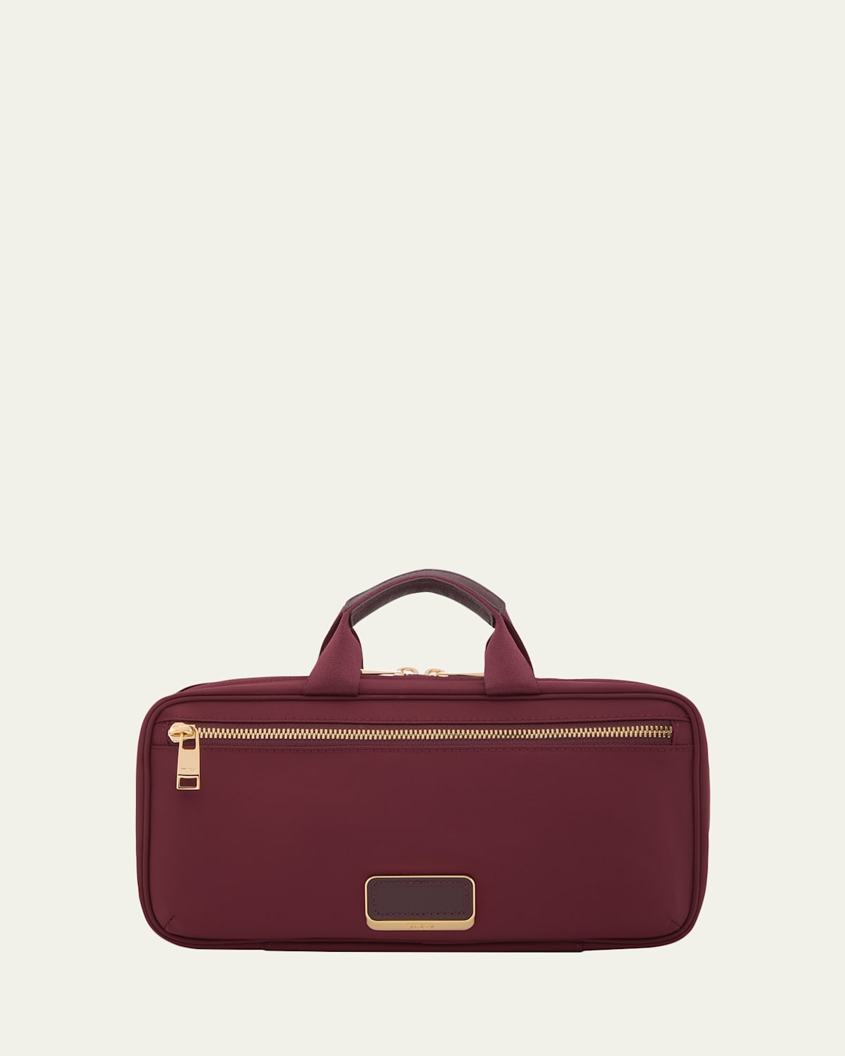 Tumi Small Madeline Nylon Cosmetics Bag In Burgundy