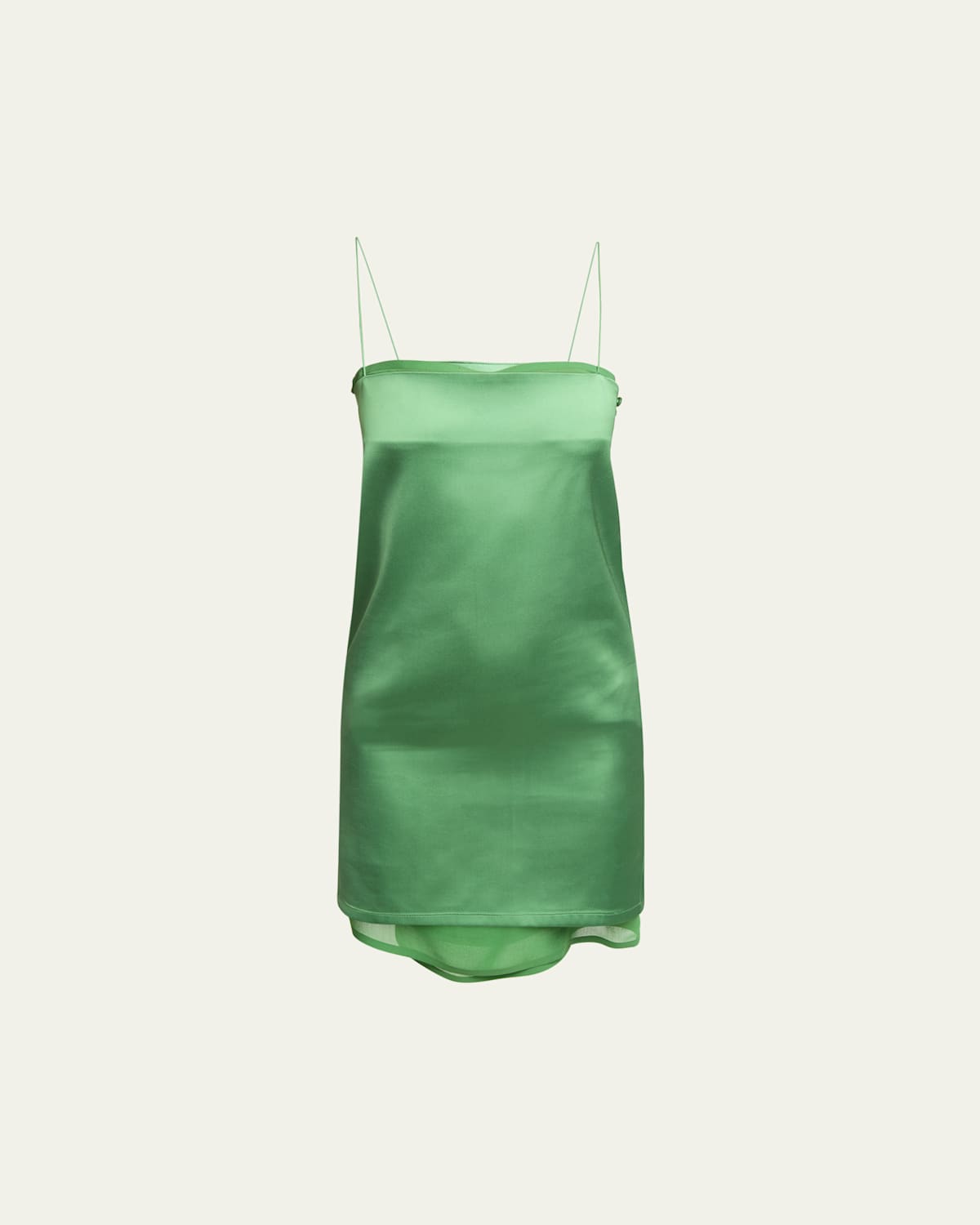 Jacquemus Green La Casa 'la Robe Elica' Minidress In Green