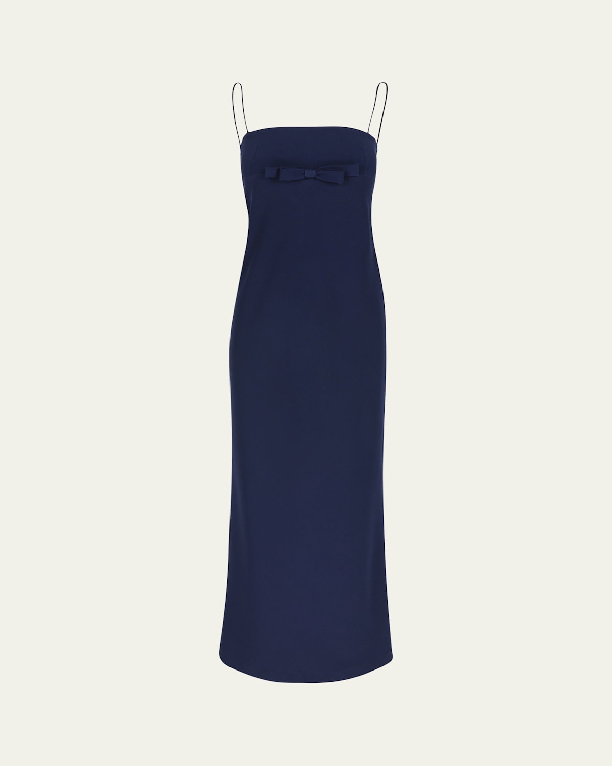 Column Gown with Bow Detail