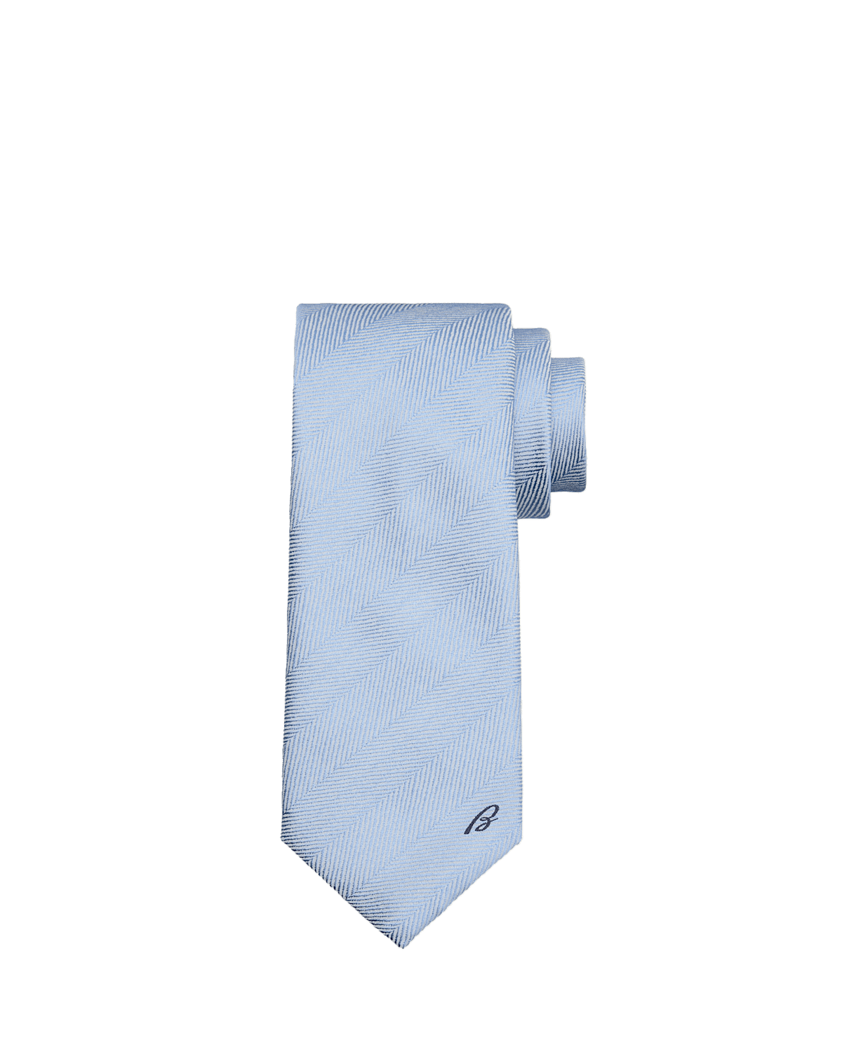 Brioni Men's Embroidered Herringbone Silk Tie | Thumbnail 2