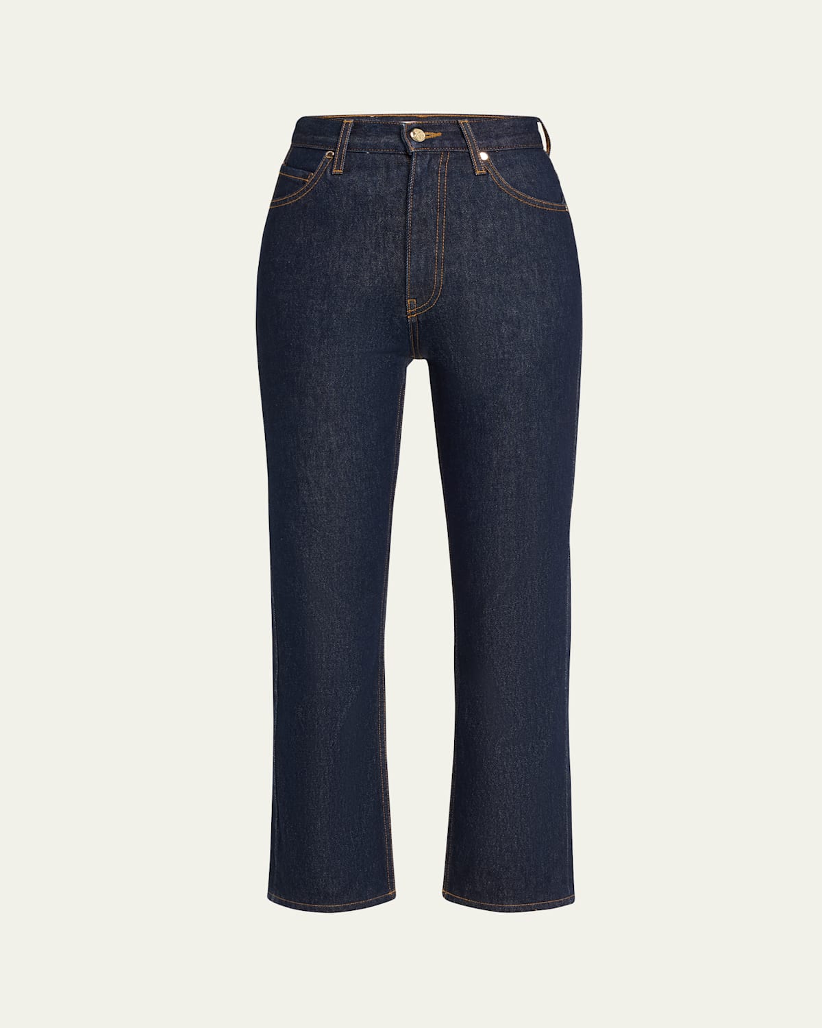 The Agnes Cropped Straight-Leg Denim Jeans