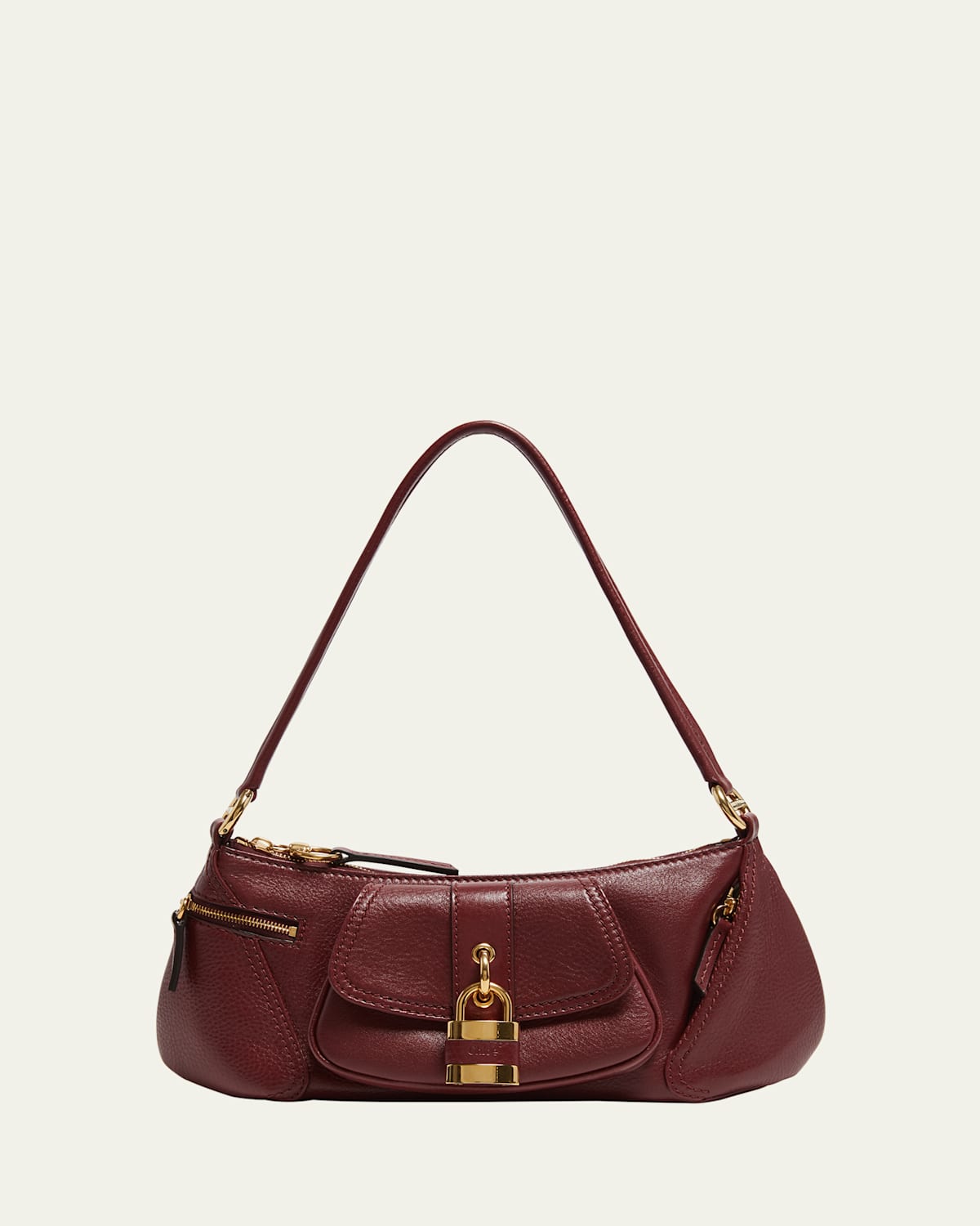CHLOÉ THE 99 SHOULDER BAG IN SHINY GRAINED CALFSKIN 