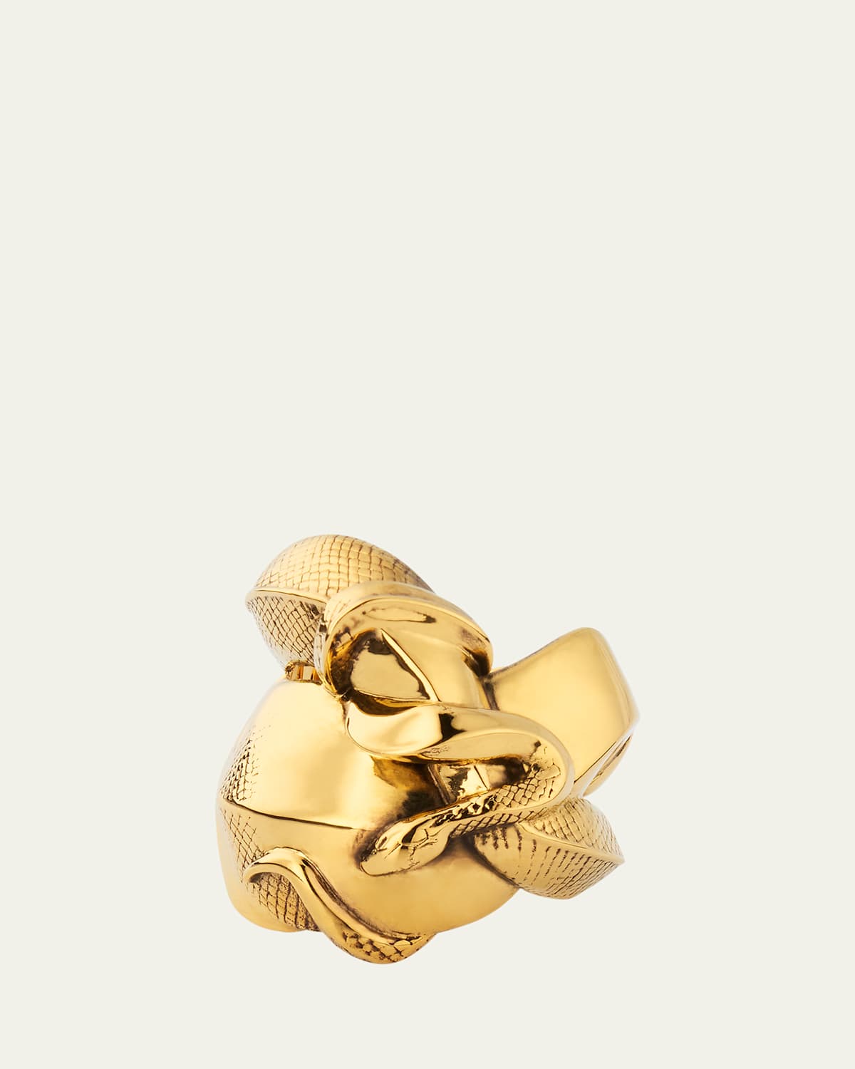 Gold-Plated Snake Ring
