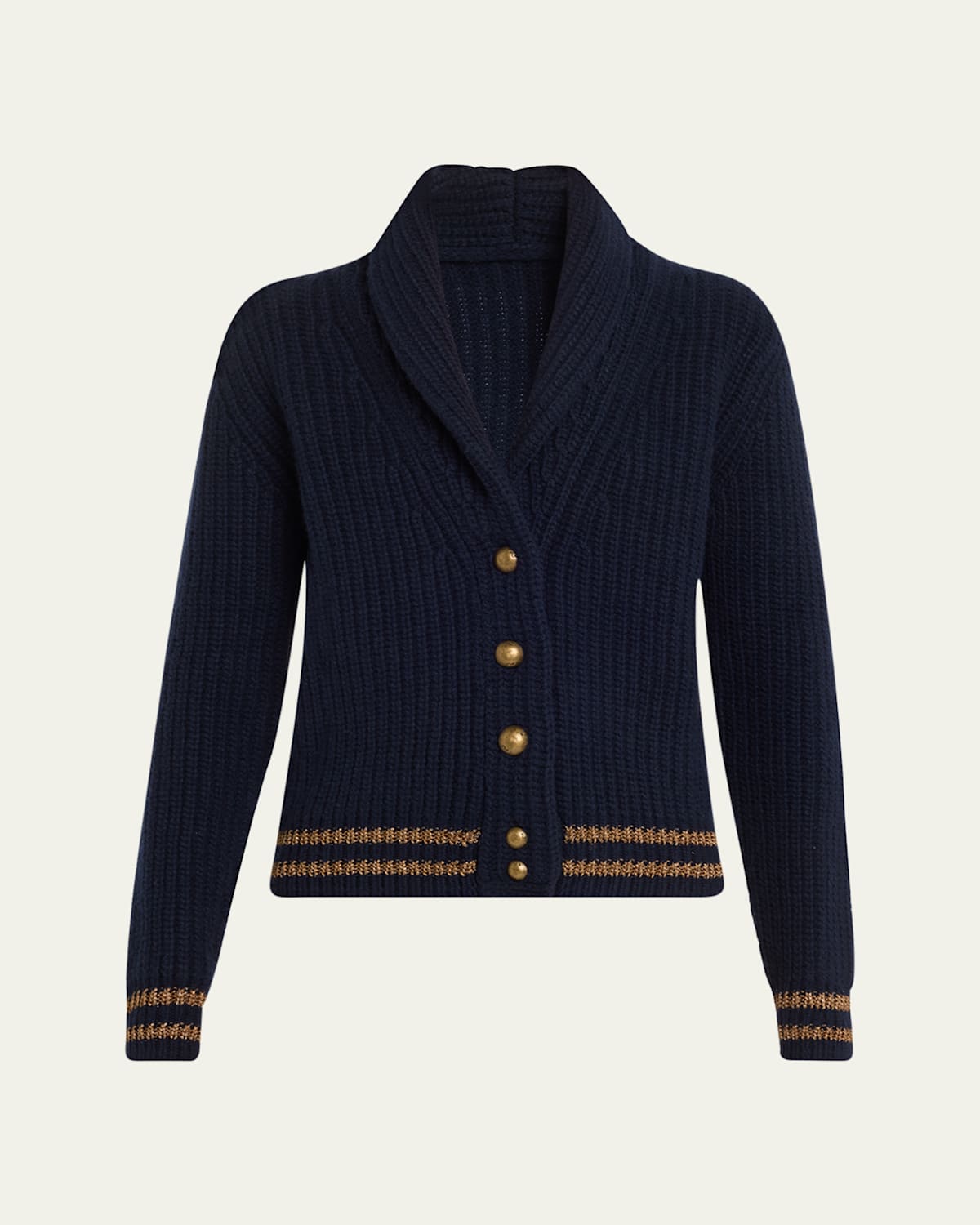 Shawl Collar Wool Cashmere Cardigan