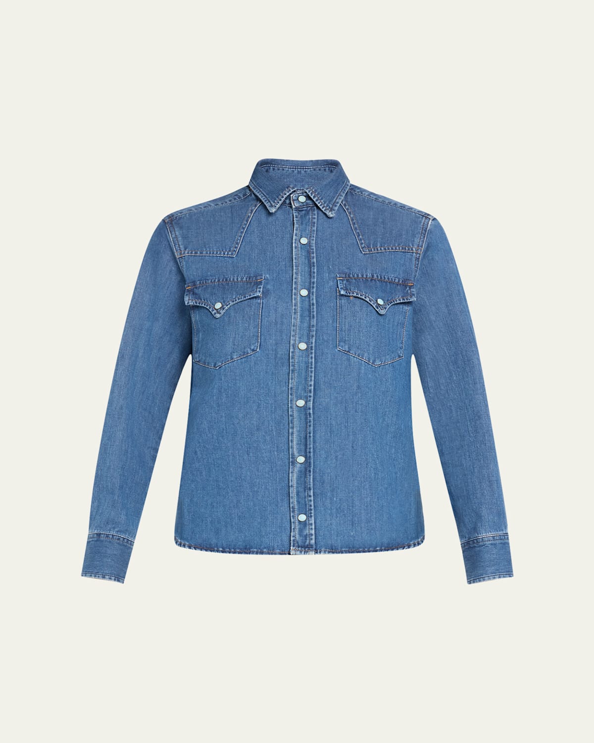 Denim Texan Button Down Shirt