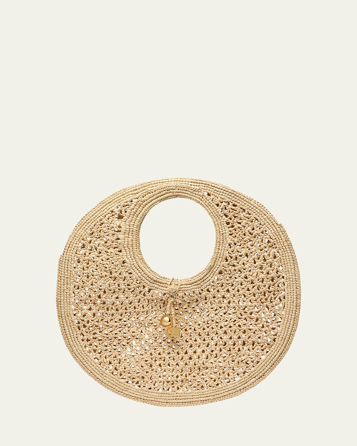 Jacquemus Le Petit Rond Raffia Shoulder Bag