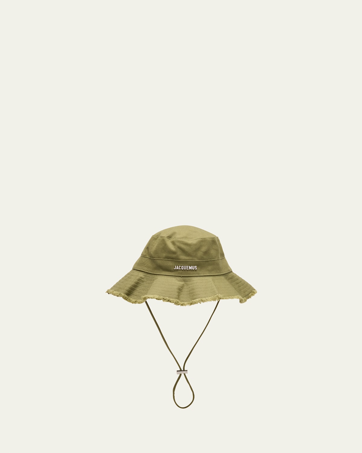 Jacquemus Men's Le Bob Artichaut Bucket Hat In Khaki