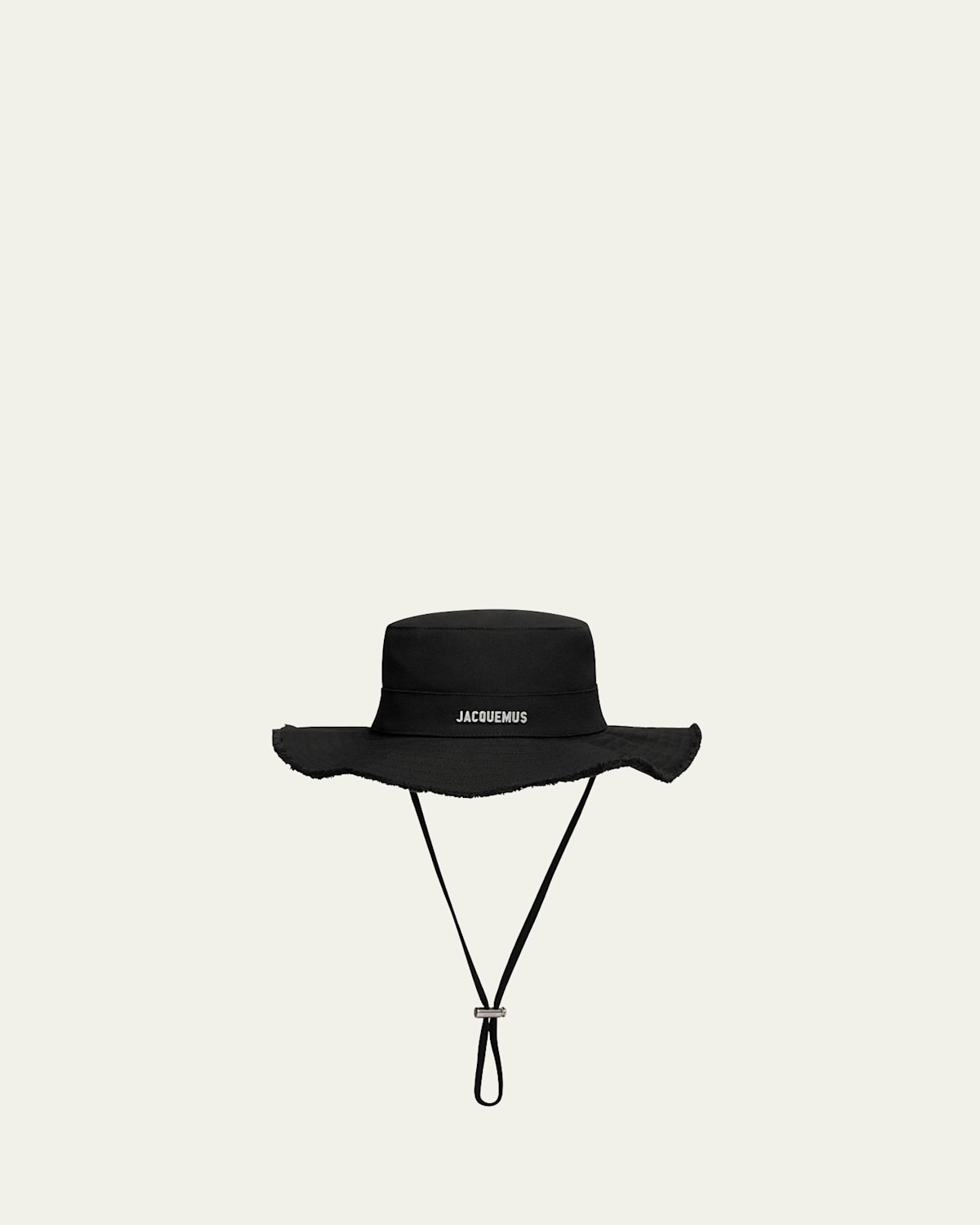 Jacquemus Le Bob Artichaut Raised Logo Bucket Hat In Black