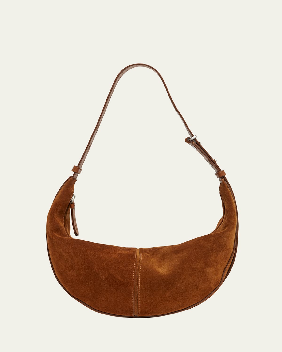 Proenza Schouler Slide Suede Shoulder Bag In Saddle