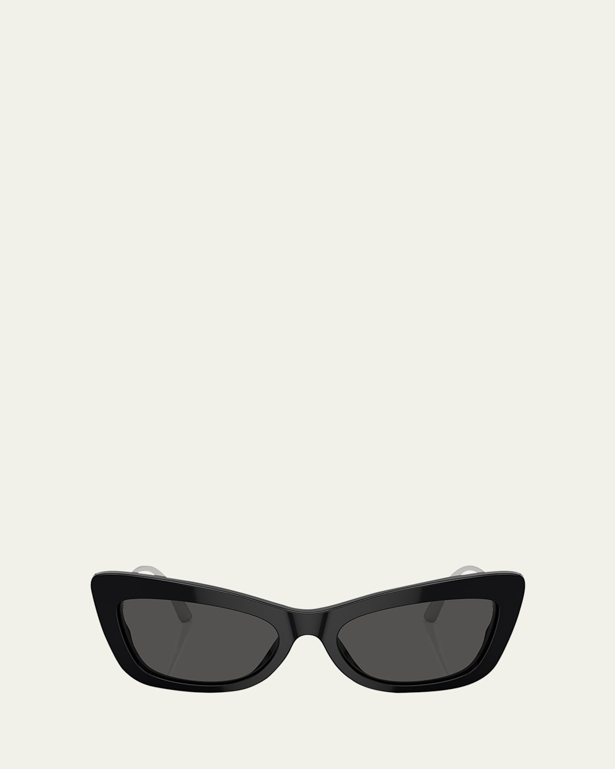Dolce & Gabbana Dg Logo Acetate & Plastic Cat-eye Sunglasses In Black