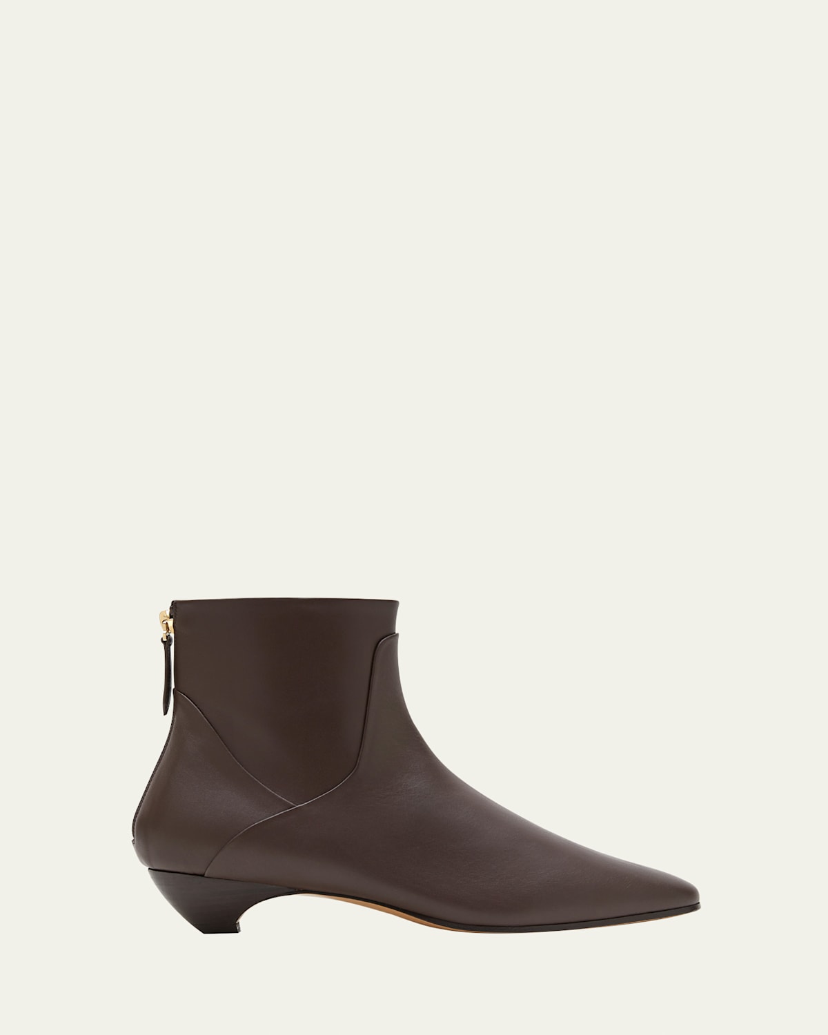 LE MONDE BERYL ALLEGRA LEATHER ANKLE BOOTIES 