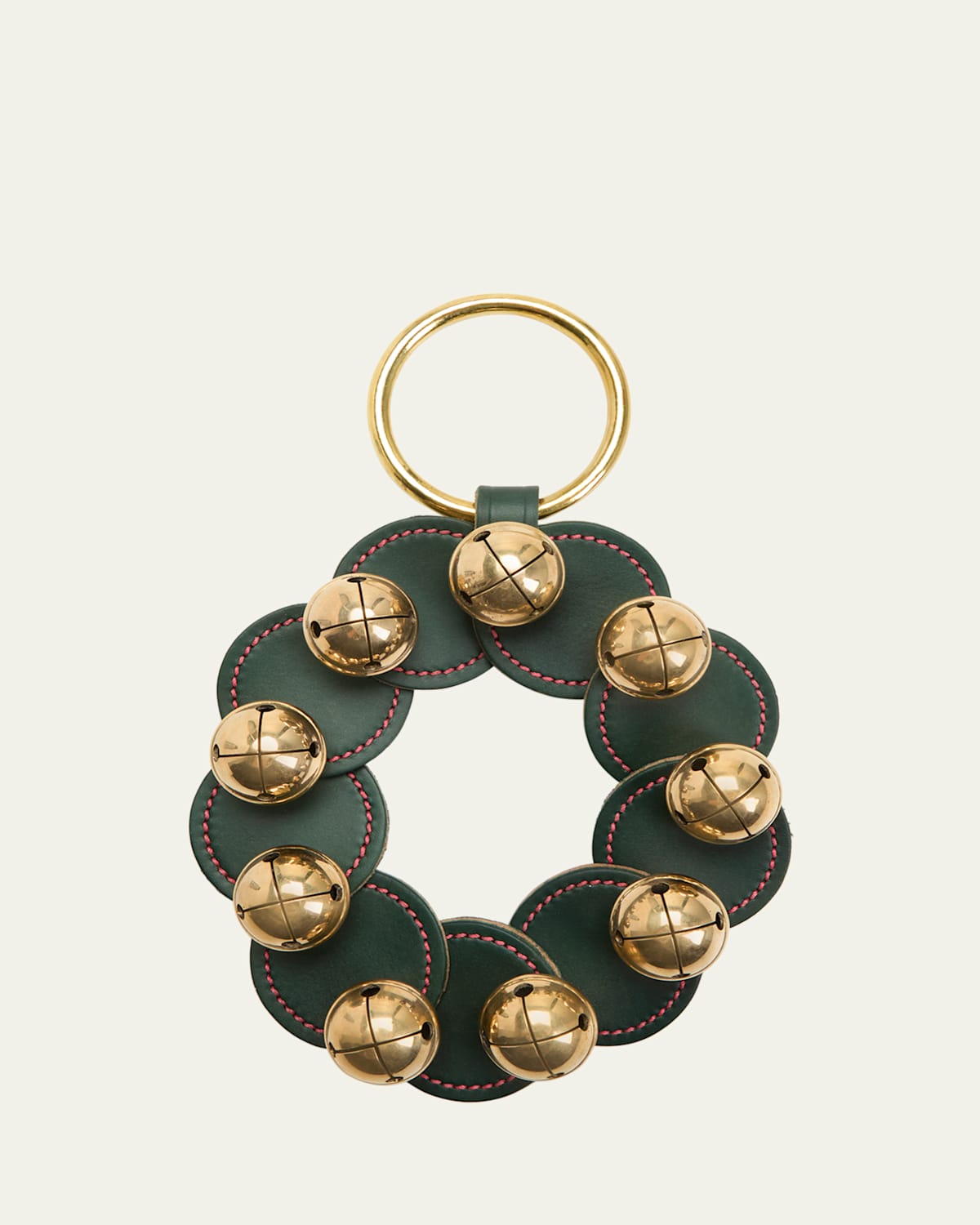 Brass Bells Disk Wreath