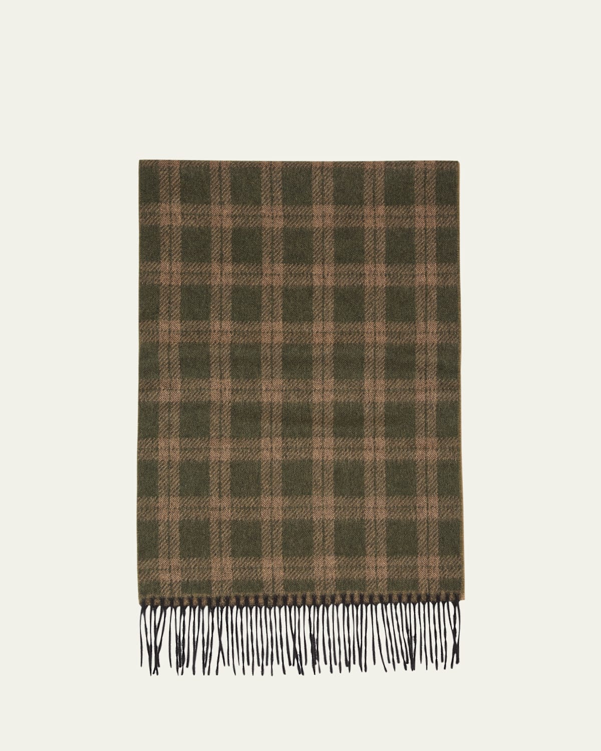 Men's Cashmere Check Scarf