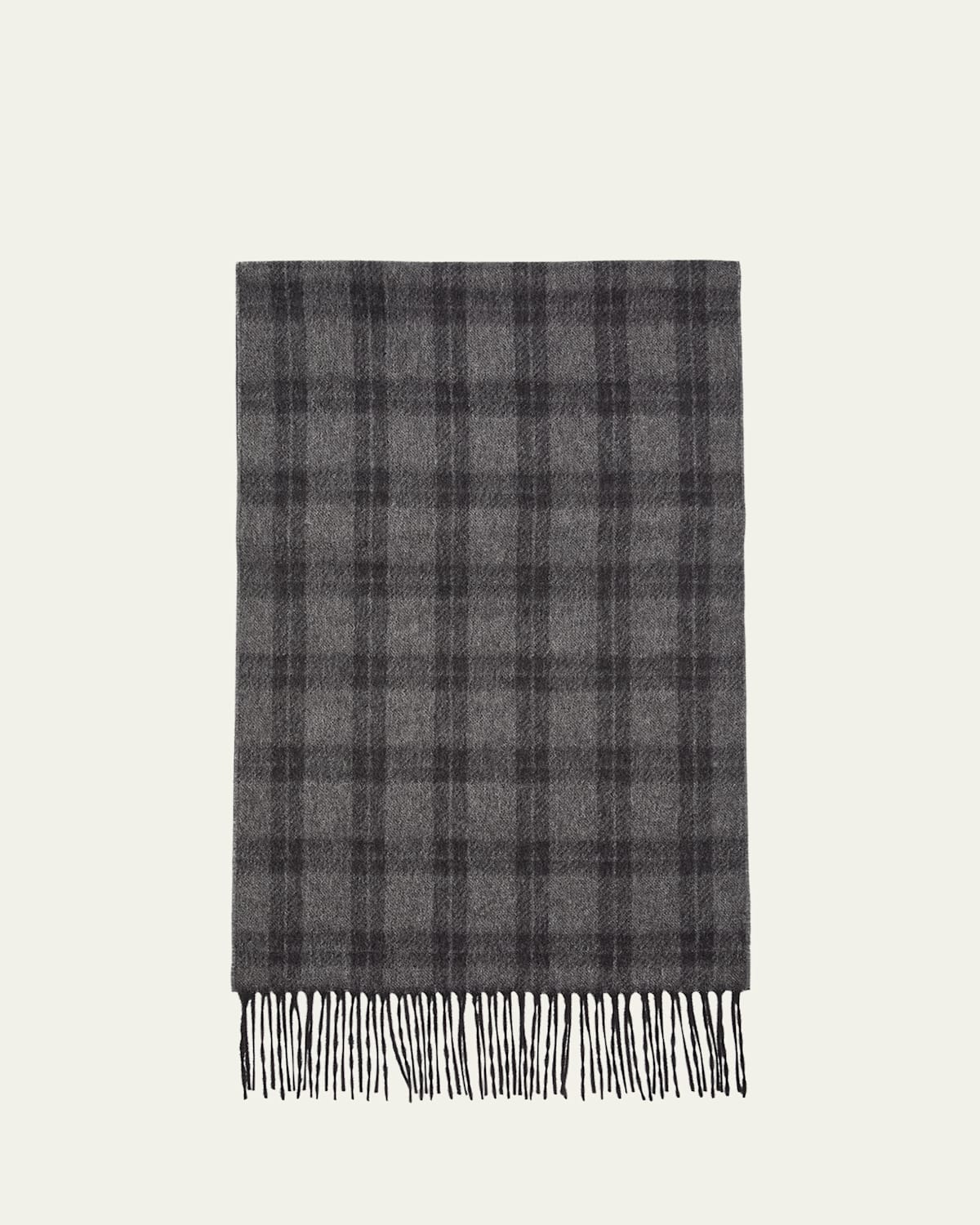 Men's Cashmere Check Scarf