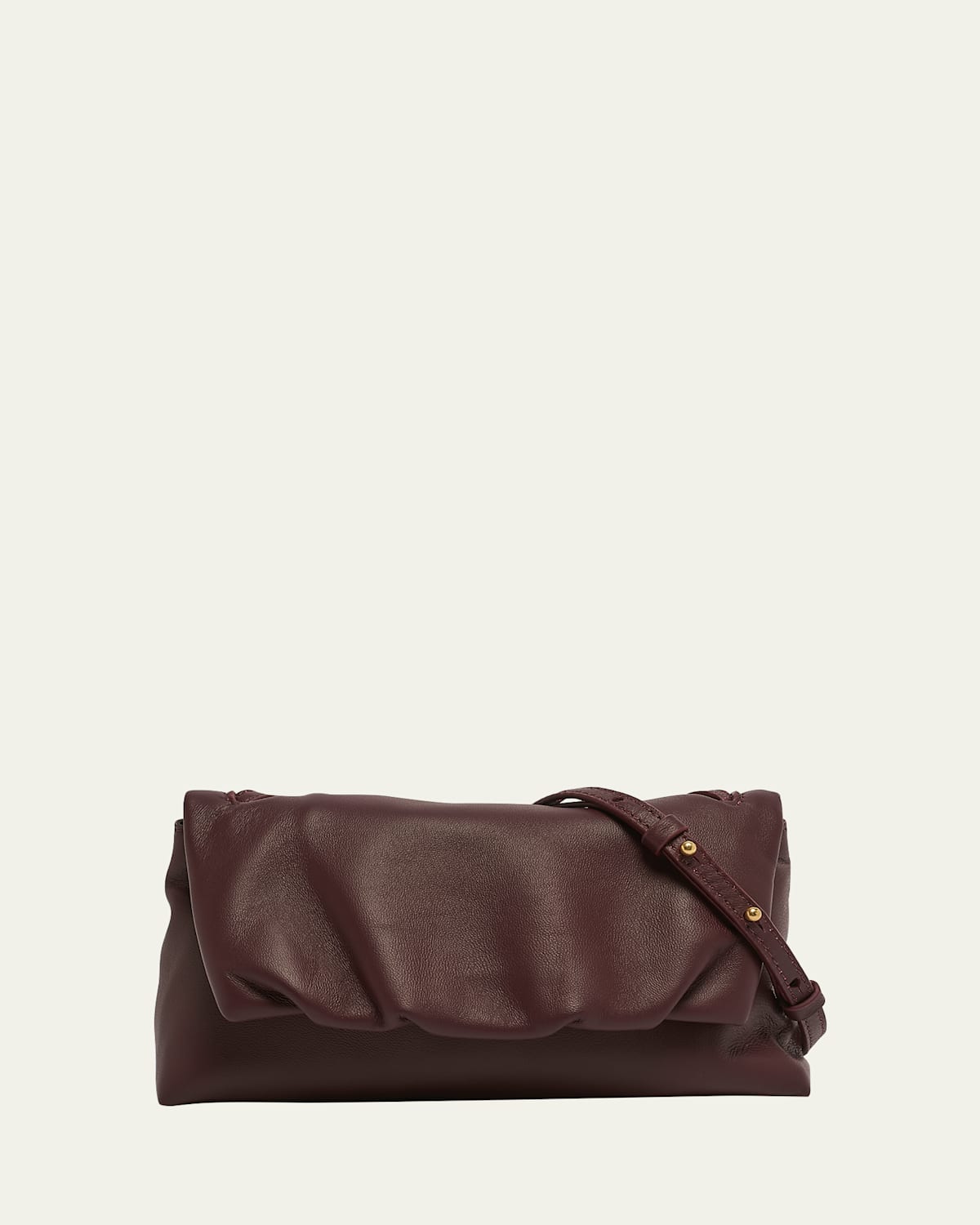 DRIES VAN NOTEN LARGE PILLOW LEATHER SHOULDER BAG 