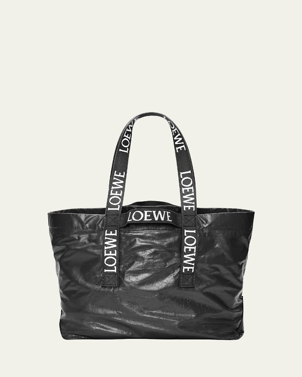 Men's Leather Fold Shopper Bag