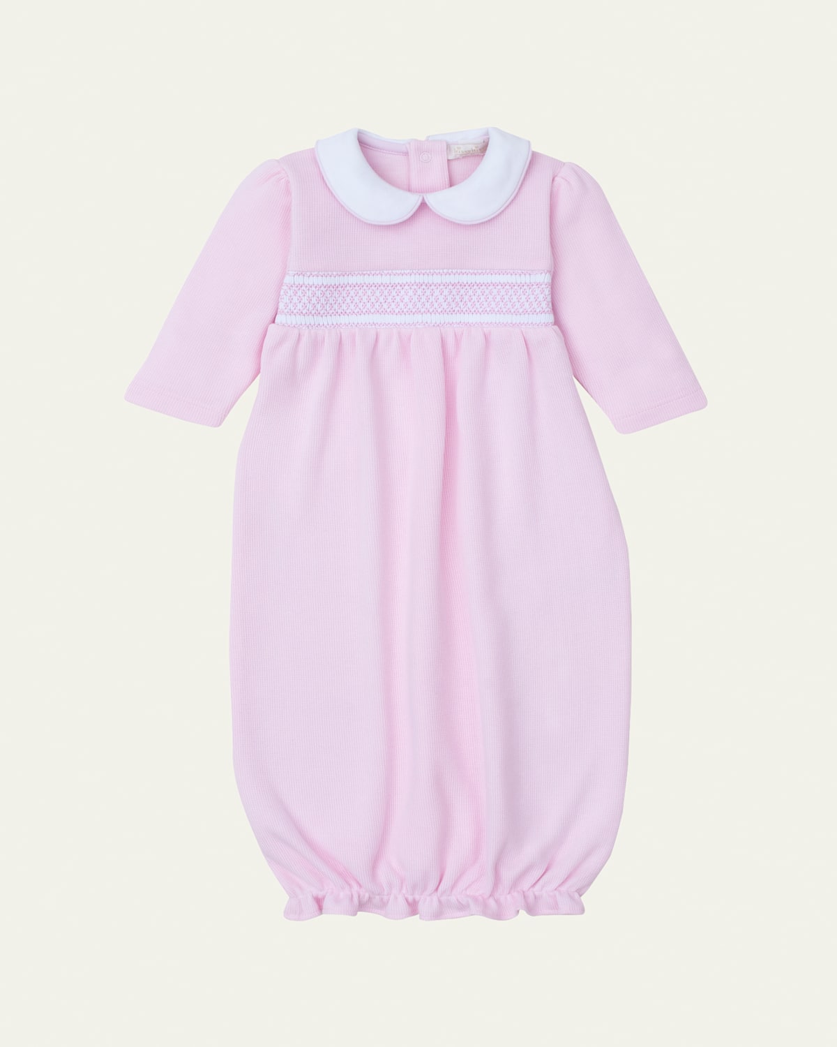 Girl's Punto Ingles Hand Smocked Sleep Sack, Size Newborn-S