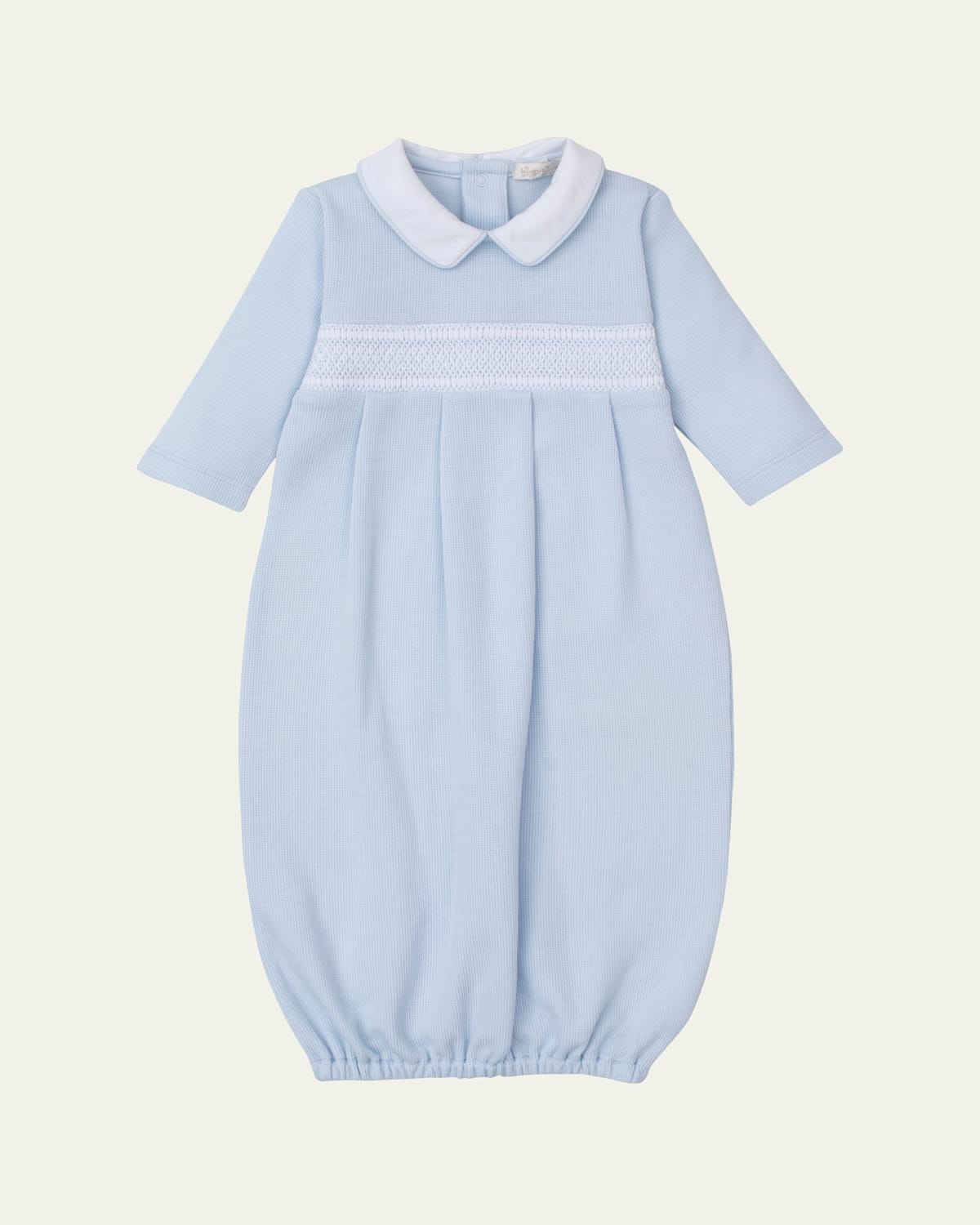 Boy's Punto Ingles Hand Smocked Sleep Sack, Size Newborn-S
