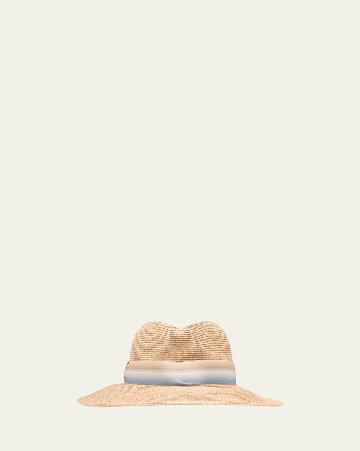Courtney Hemp Fedora With Striped Band