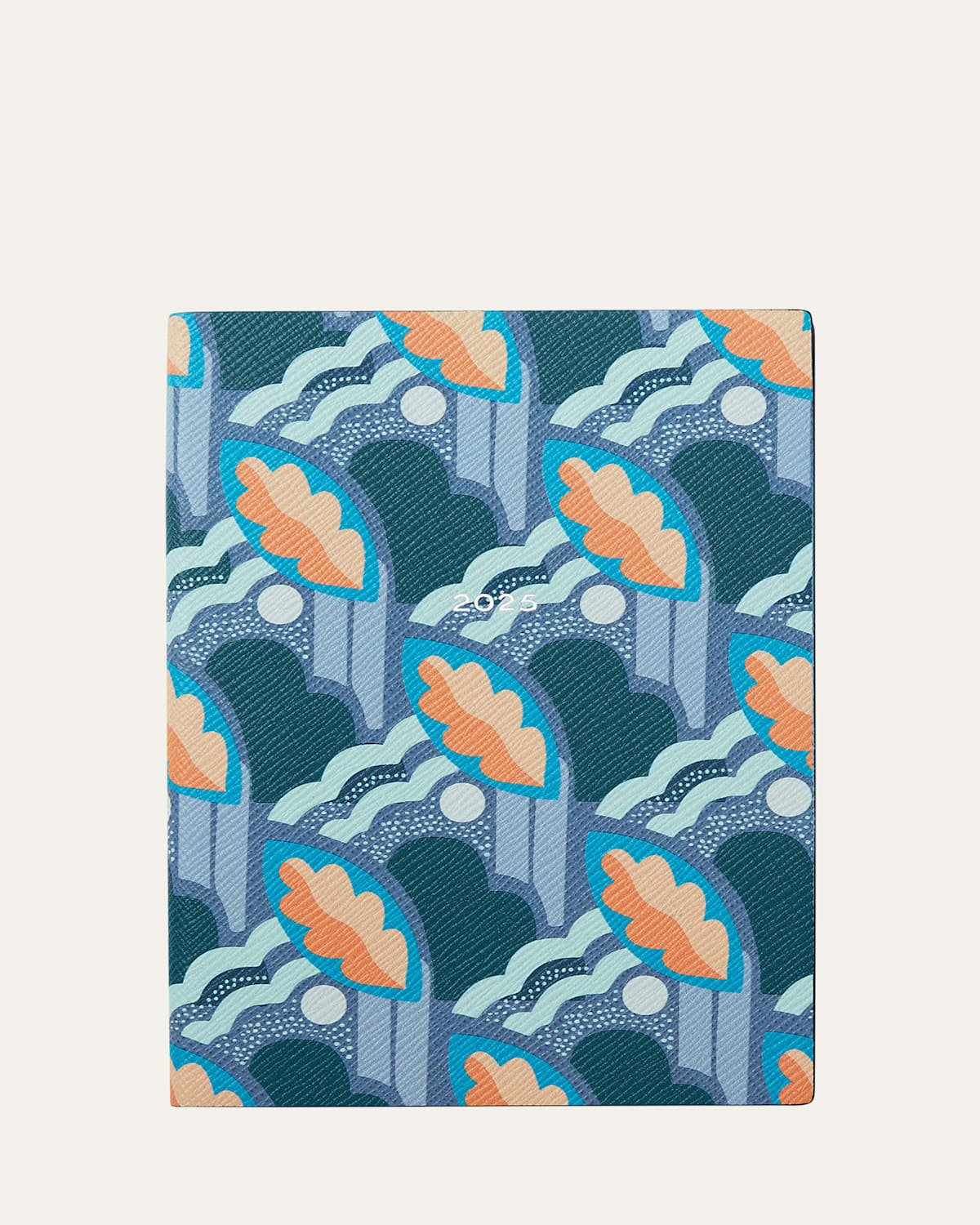 Smythson Soho Notebook In Panama In Nile Blue