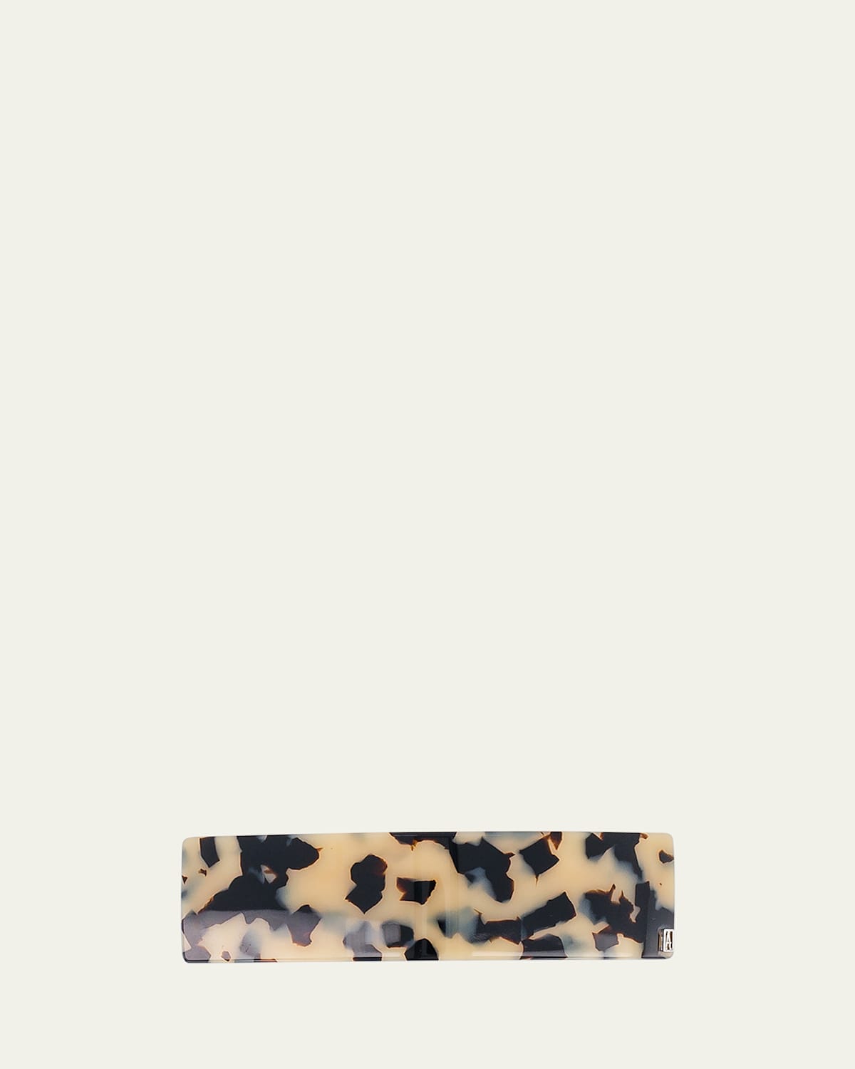 Alexandre De Paris Rectangle Barrette In Albinos
