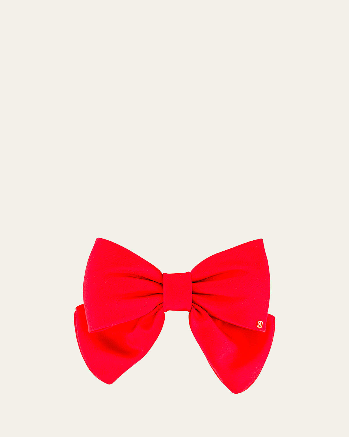 Alexandre De Paris Bow Barrette In Red