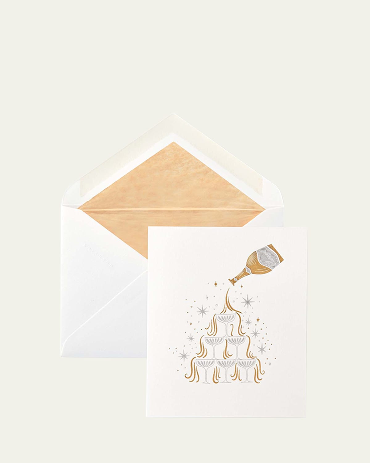 Smythson Champagne Tower Cards, Box Of 6